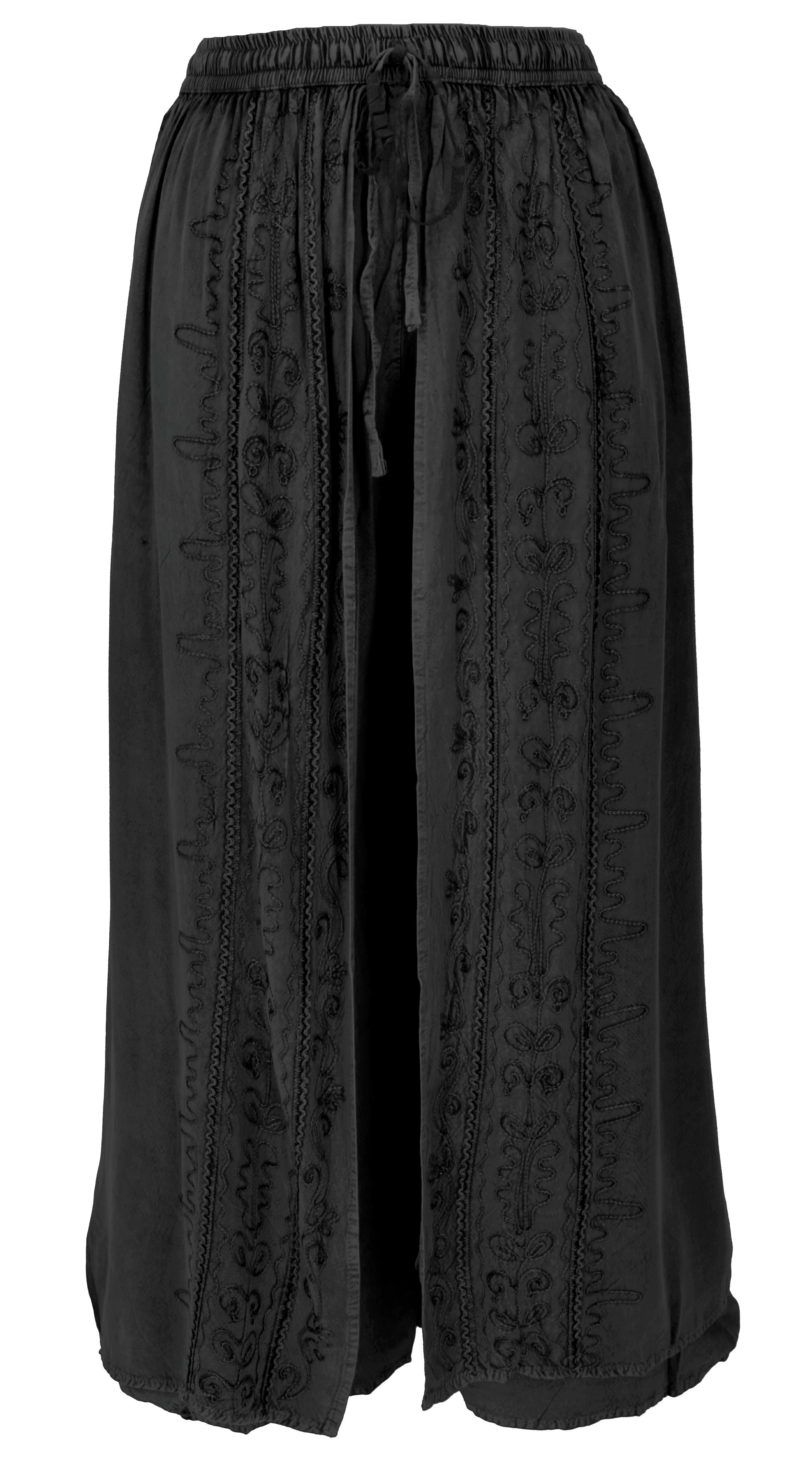 Guru-Shop Relaxhose Palazzohose, langer Boho Hosenrock, günstig online kaufen