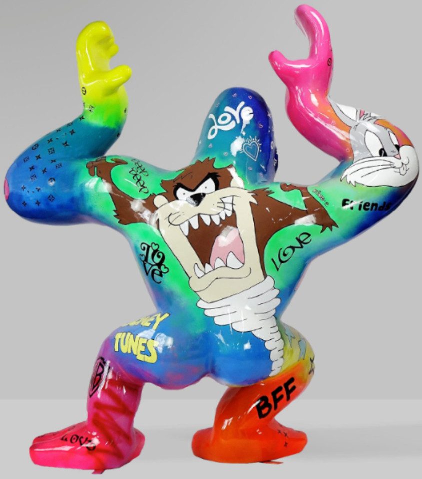Walt-Deko Dekofigur Gorilla mit Faß Pop Art XXL 250cm hoch Dekorationsfigur/Werbefigur -