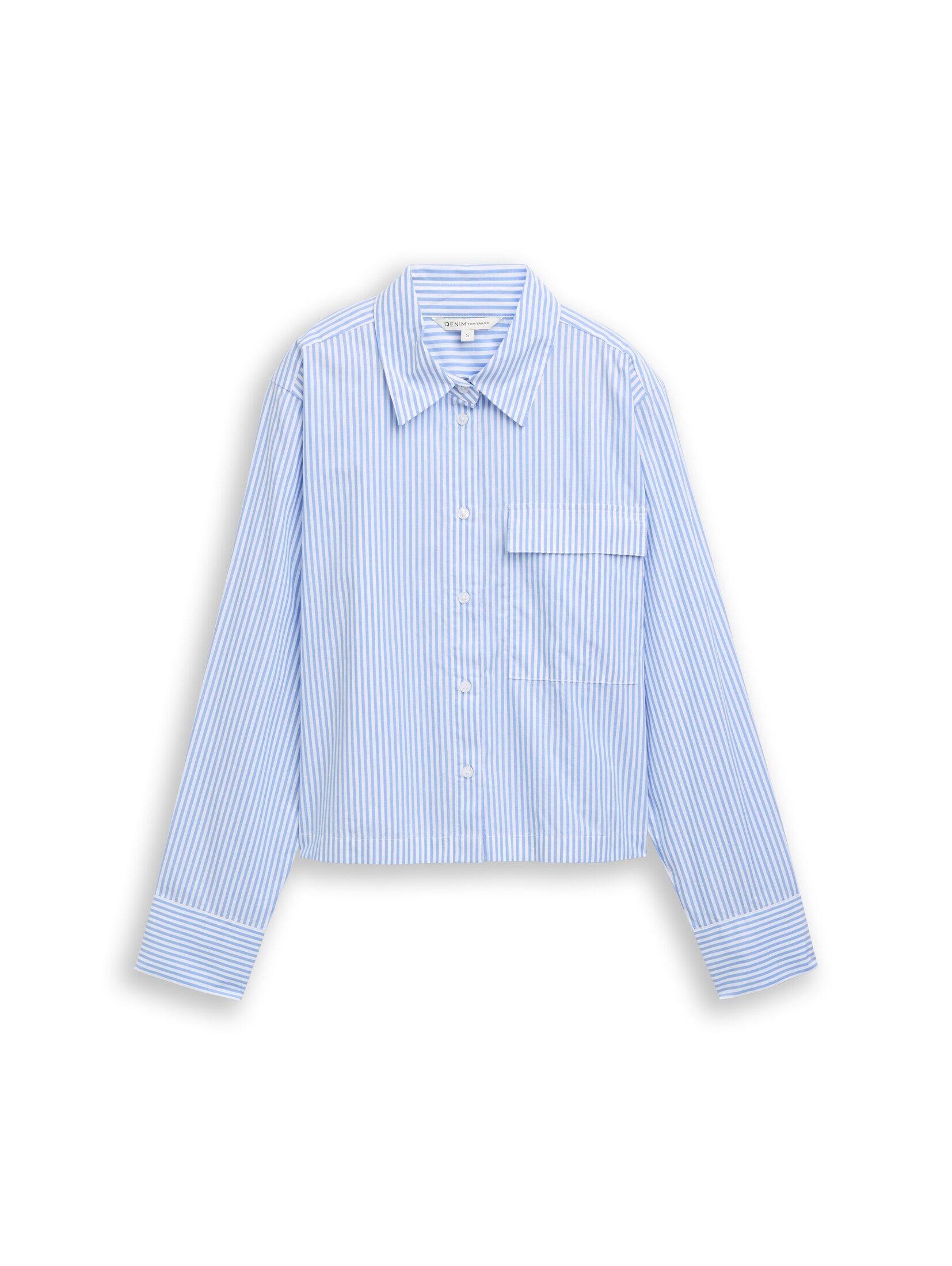 TOM TAILOR Denim Langarmbluse Blusen & Shirts Boxy Fit Hemdbluse aus Baumwo günstig online kaufen