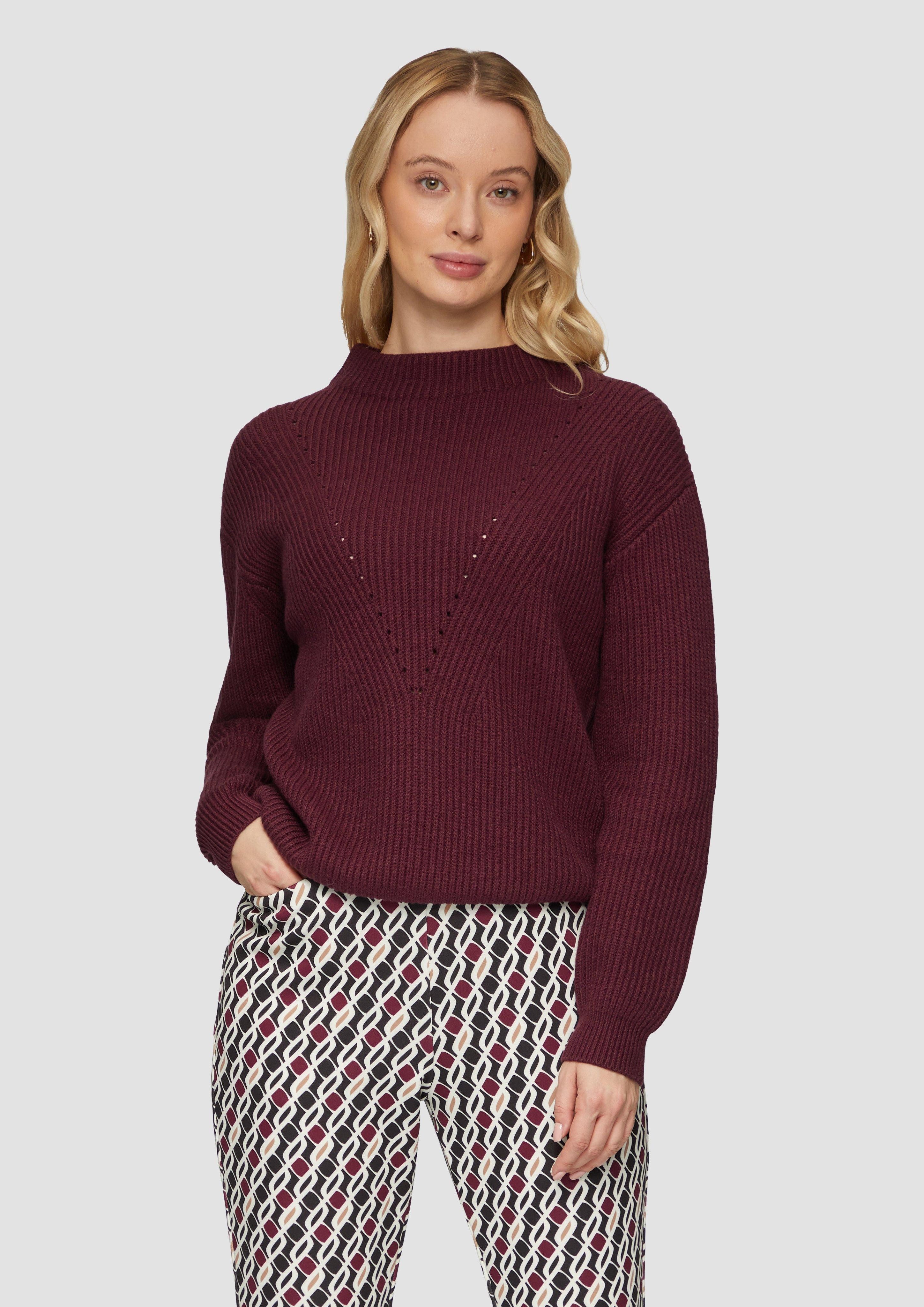 s.Oliver BLACK LABEL Strickpullover Weicher Strickpullover im Relaxed Fit