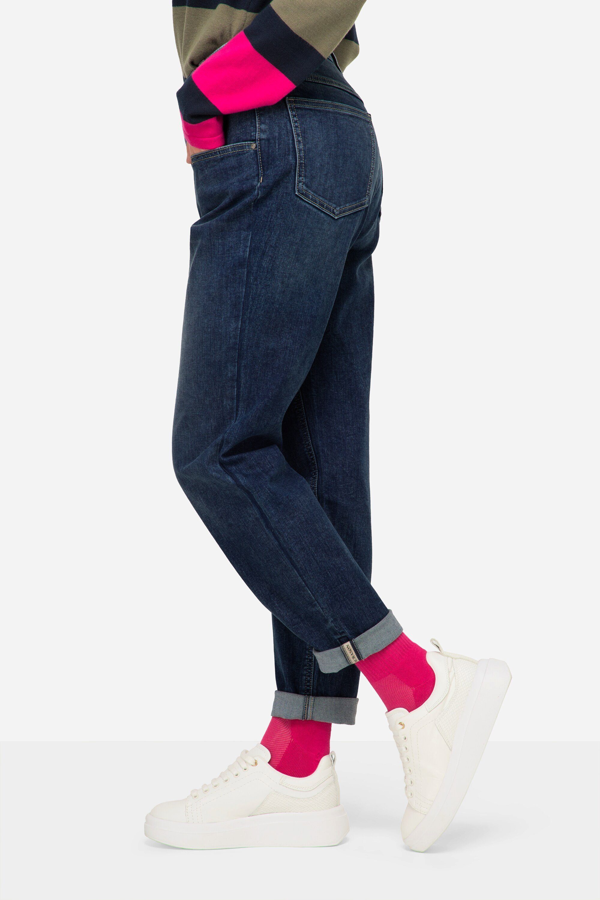 Karotten-Jeans 5-Pocket-Form Passform Regular-fit-Jeans Laurasøn weite
