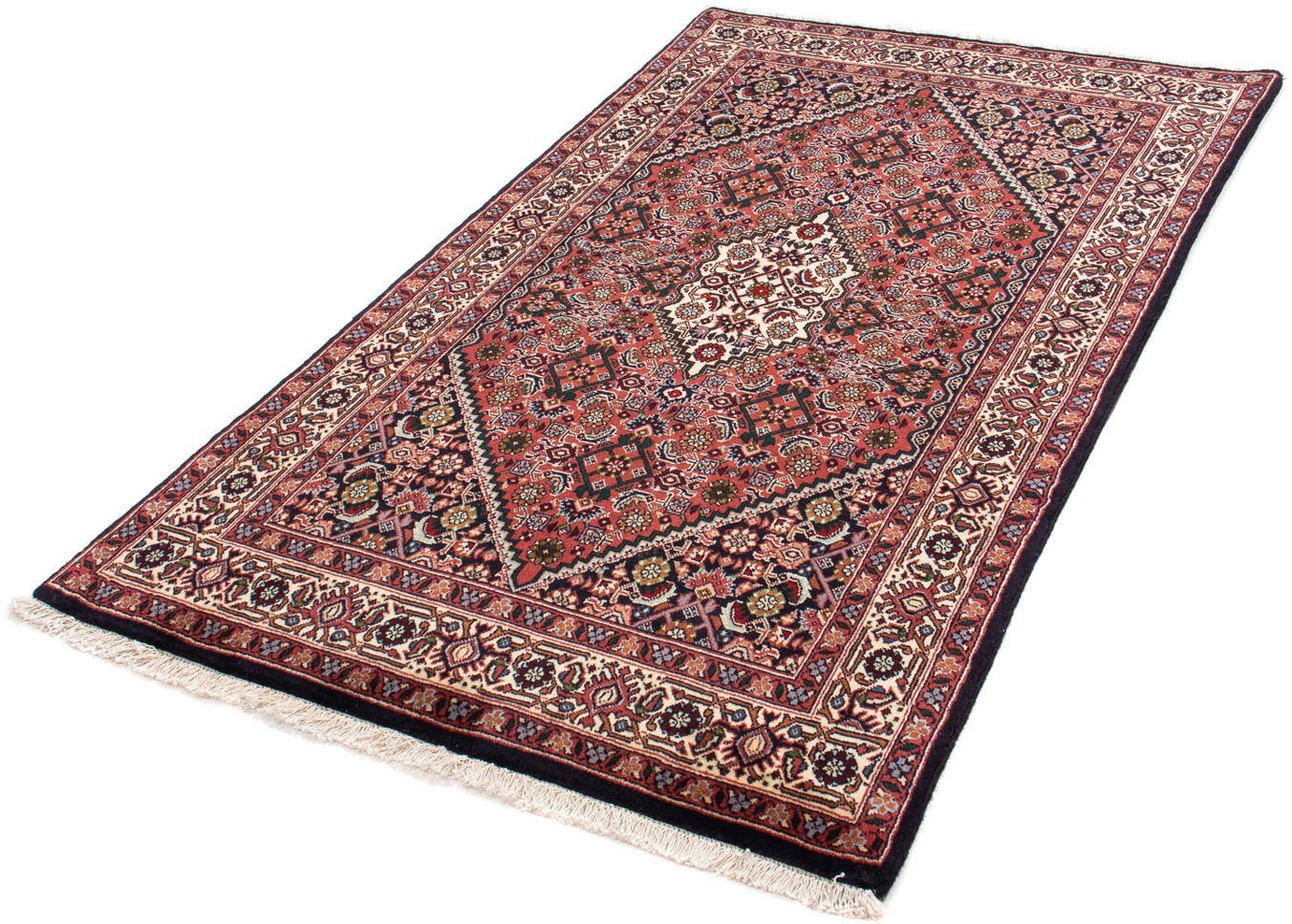 Orientteppich Perser - Bidjar - 165 x 98 cm - hellrot, morgenland, rechteckig, Höhe: 15 mm, Wohnzimmer, Handgeknüpft, Einzelstück mit Zertifikat