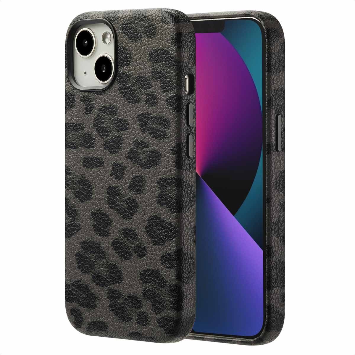 Selencia Backcover Selencia Sabi Backcover Leopardenmuster mit MagSafe Apple iPhone 13 -