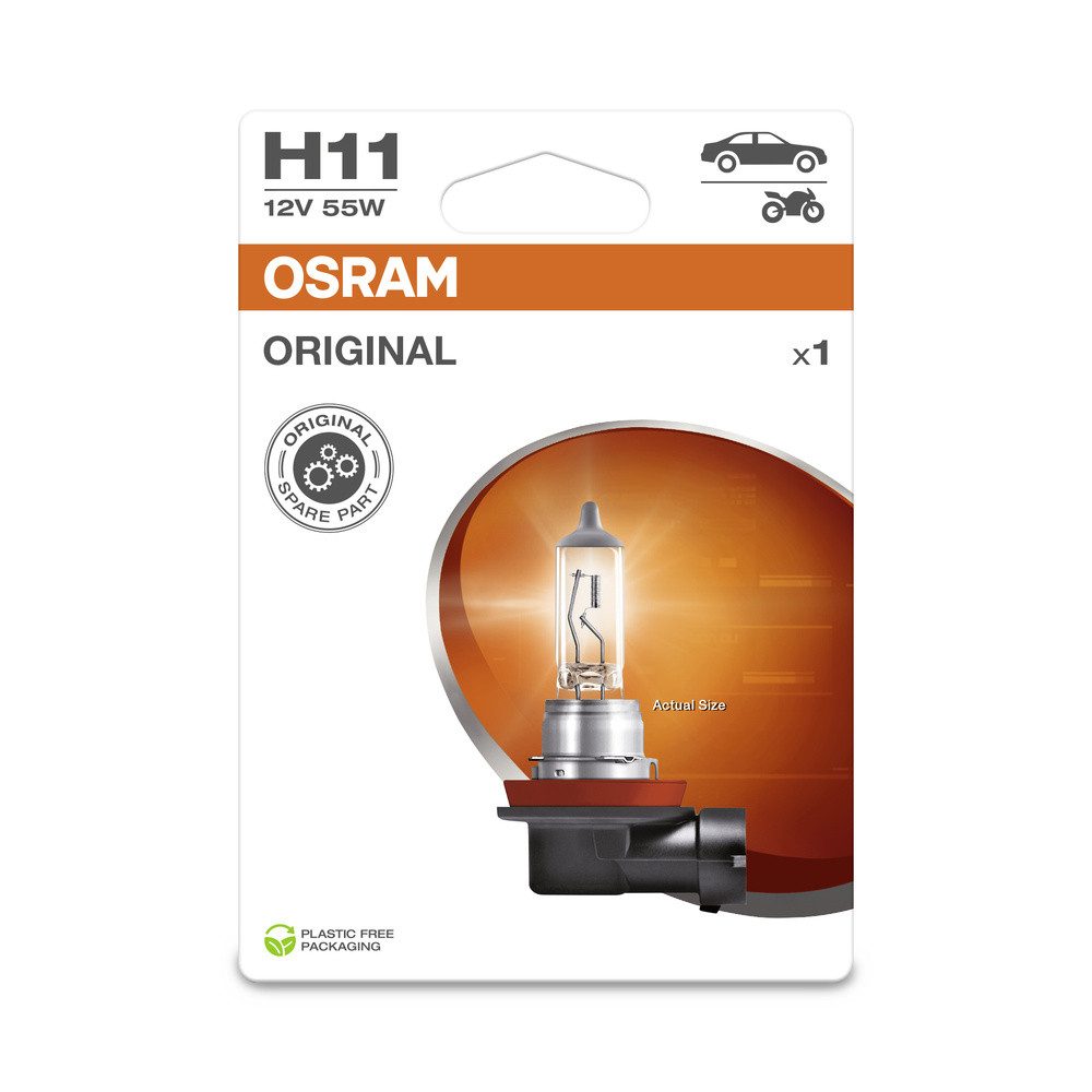 Osram KFZ-Ersatzleuchte Osram Automotive 4062172395229 Halogen Leuchtmittel Standard H11 55 W – Bild 2 von 2