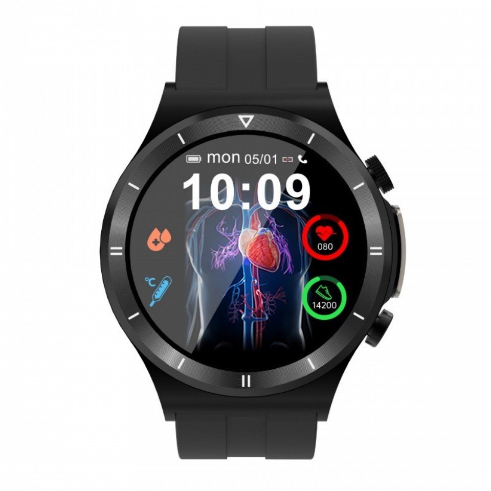 Welikera Smartwatch, Blutzucker Herzfrequenz Gesundheit Erkennung Bluetooth Watch