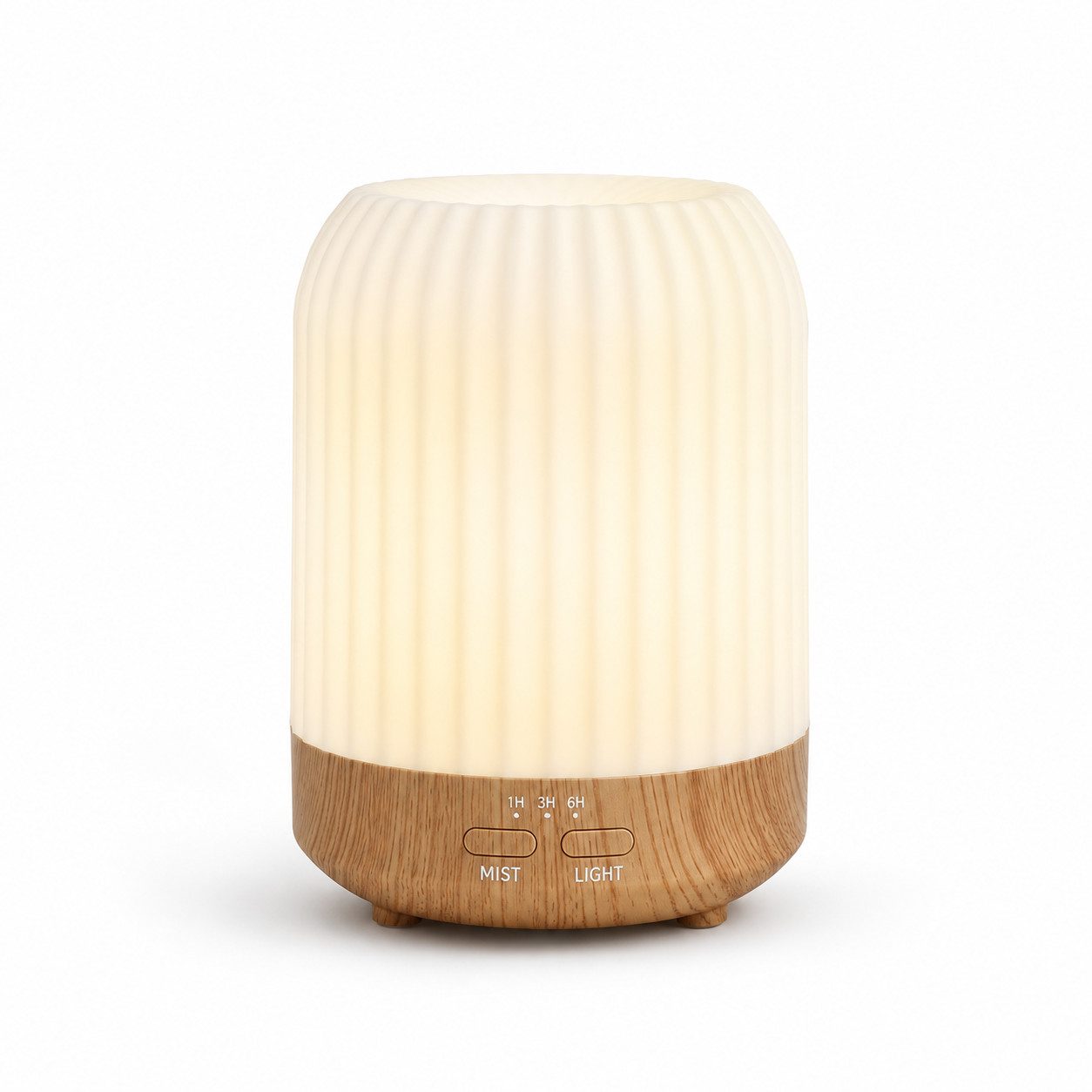 Tekoo Luftbefeuchter Luftbefeuchter Aroma Diffuser mit Timer & Nachtlicht, 250ml Holzoptik, 0,25 l Wassertank