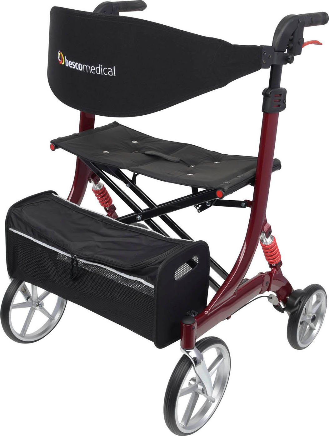 bescomedical Rollator Spring XL-Large, Размер XL-L (Sitzhöhe 58cm), höhenverstellbare Griffe