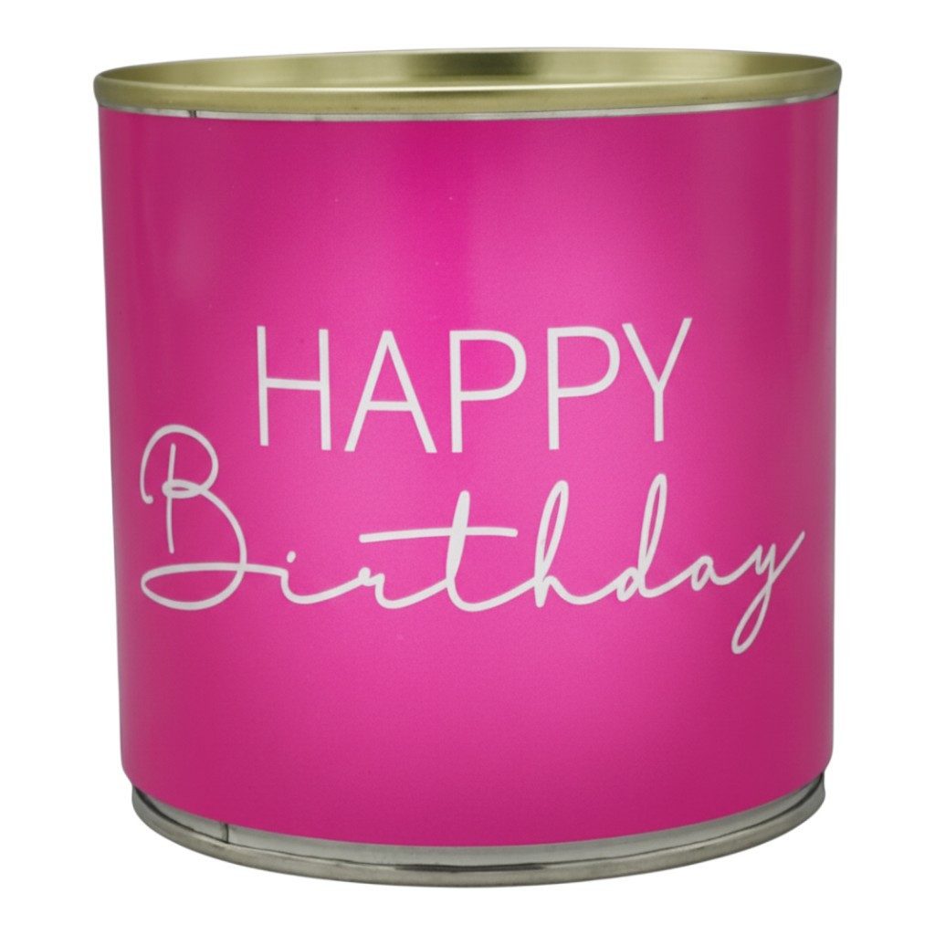 Wondercandle Geburtstagskerze Happy Birthday Zitronenkuchen in der Dose – Fruchtiger Geburtstagskuch (kein Set, kein Set)