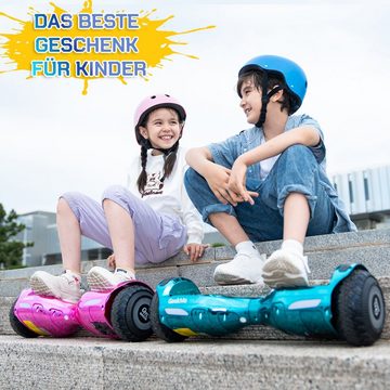 GeekMe Balance Scooter 6,5 Zoll Dualmotorräder, Hoverboard mit LED-Licht, Smart Bluetooth