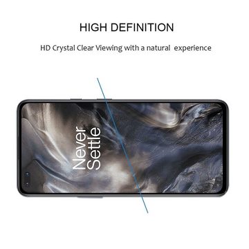 Wigento Handyhülle »Für OnePlus Nord 3D Premium 0,3 mm H9 Hart Glas Schwarz Folie Schutz Hülle Neu«