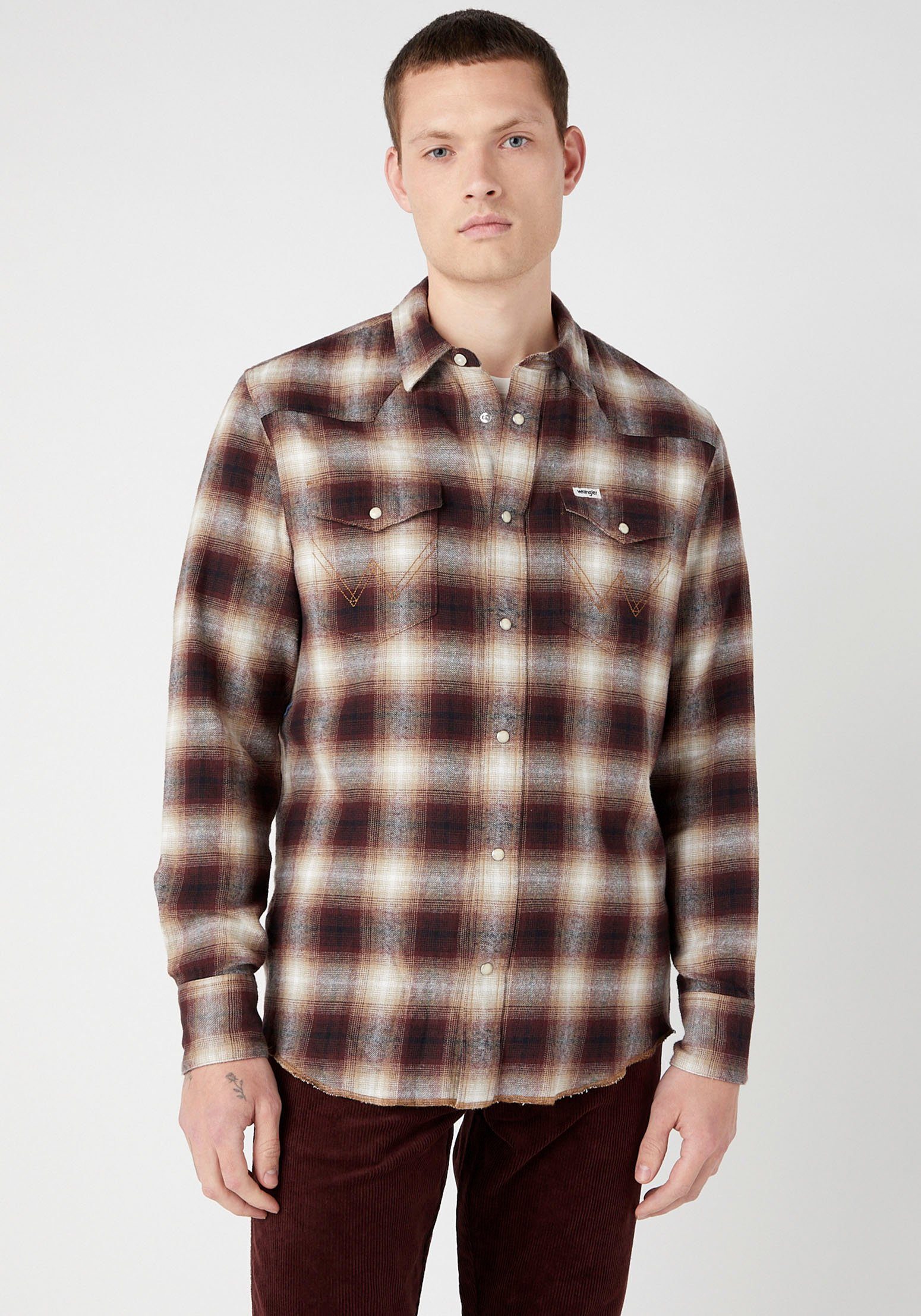 [Hohe Qualität, niedriger Preis] dahlia Shirt Western Wrangler Karohemd