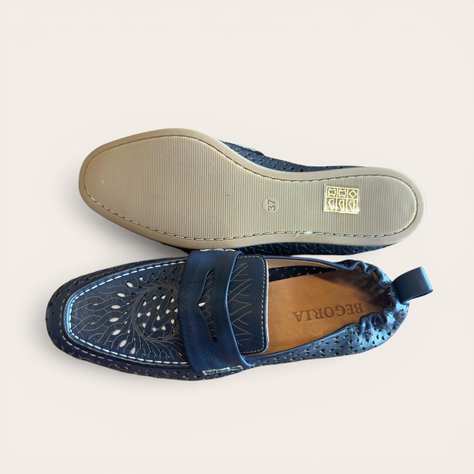 Begoria Begoria Mirella - Leichter Sommer Slipper aus Leder Loafer