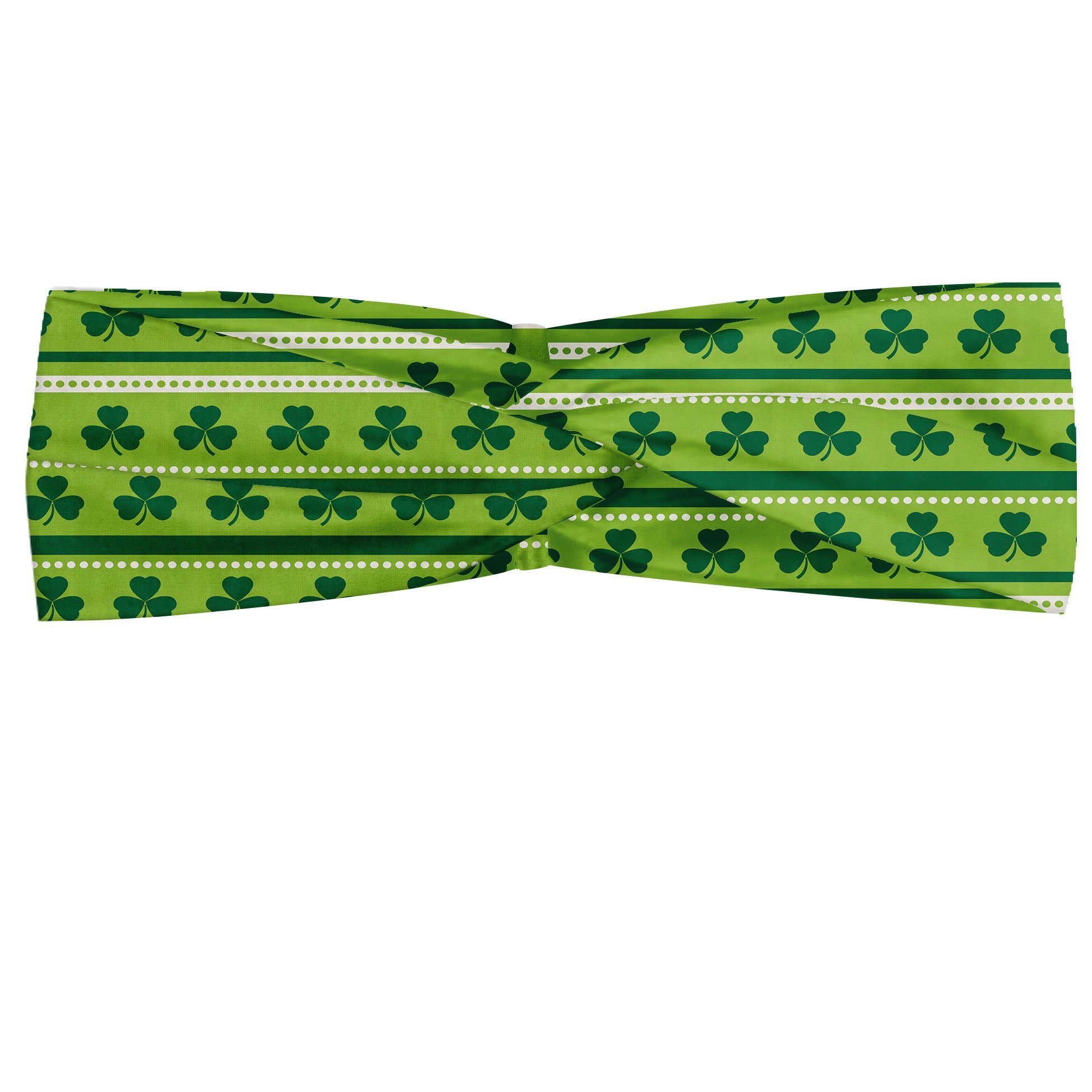 Abakuhaus Stirnband Elastisch und Angenehme alltags accessories Grün Traditionelle irische Kleeblätter