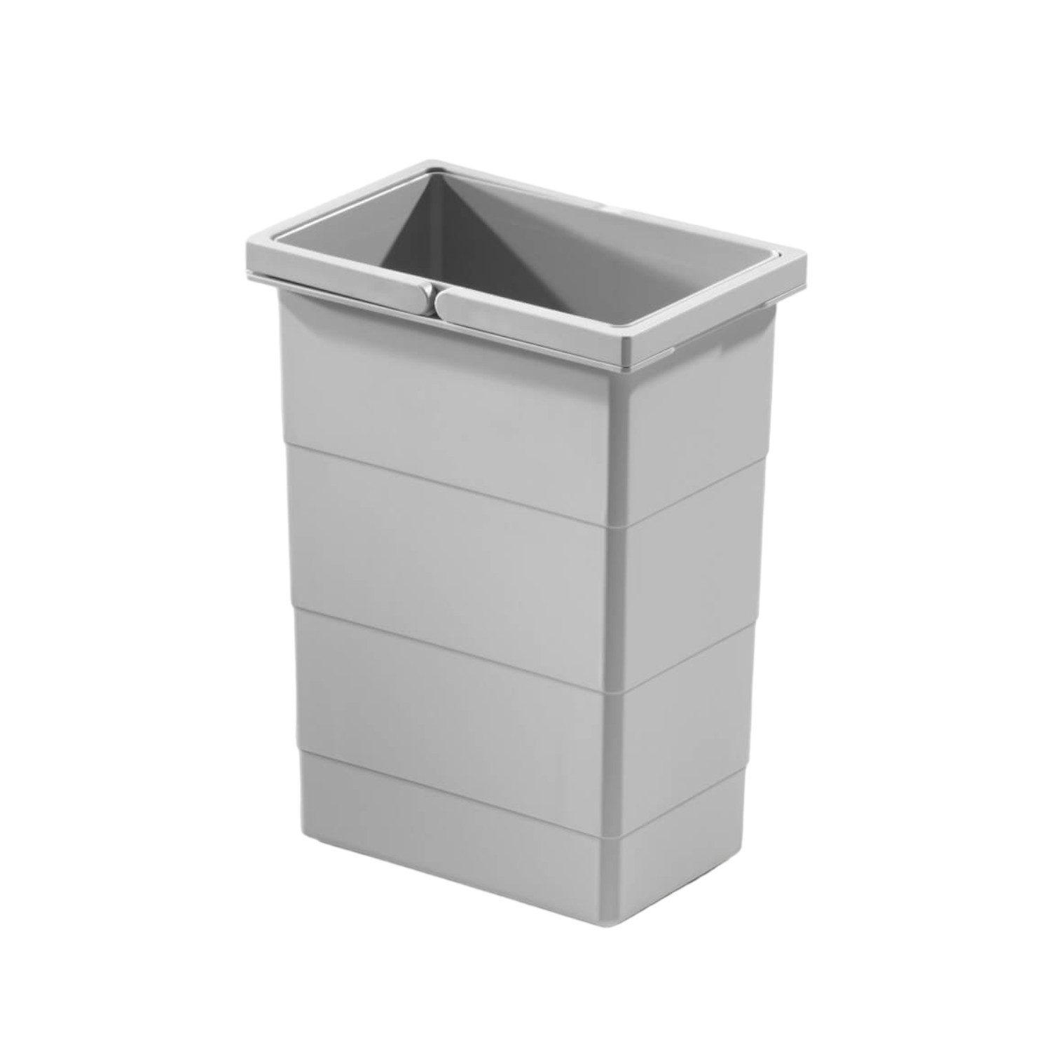 Hailo Einbaumülleimer Hailo Inneneimer 1075959 hellgrau 8 L 226 x 156 x 295 mm 2 Henkel