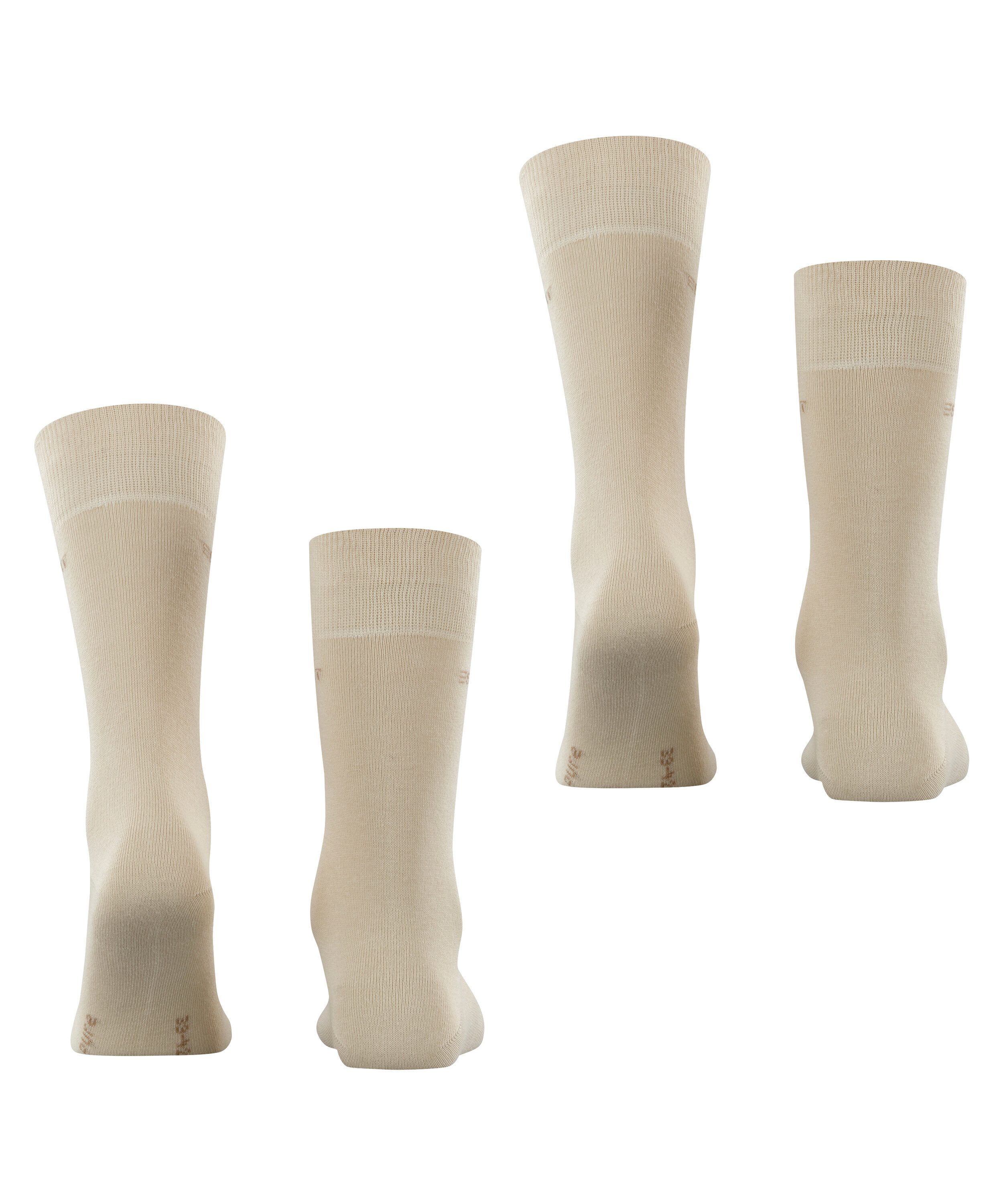 Esprit Socken Basic Uni (2-Paar, 2er Pack) mit hohem Baumwollanteil atmungsaktiv