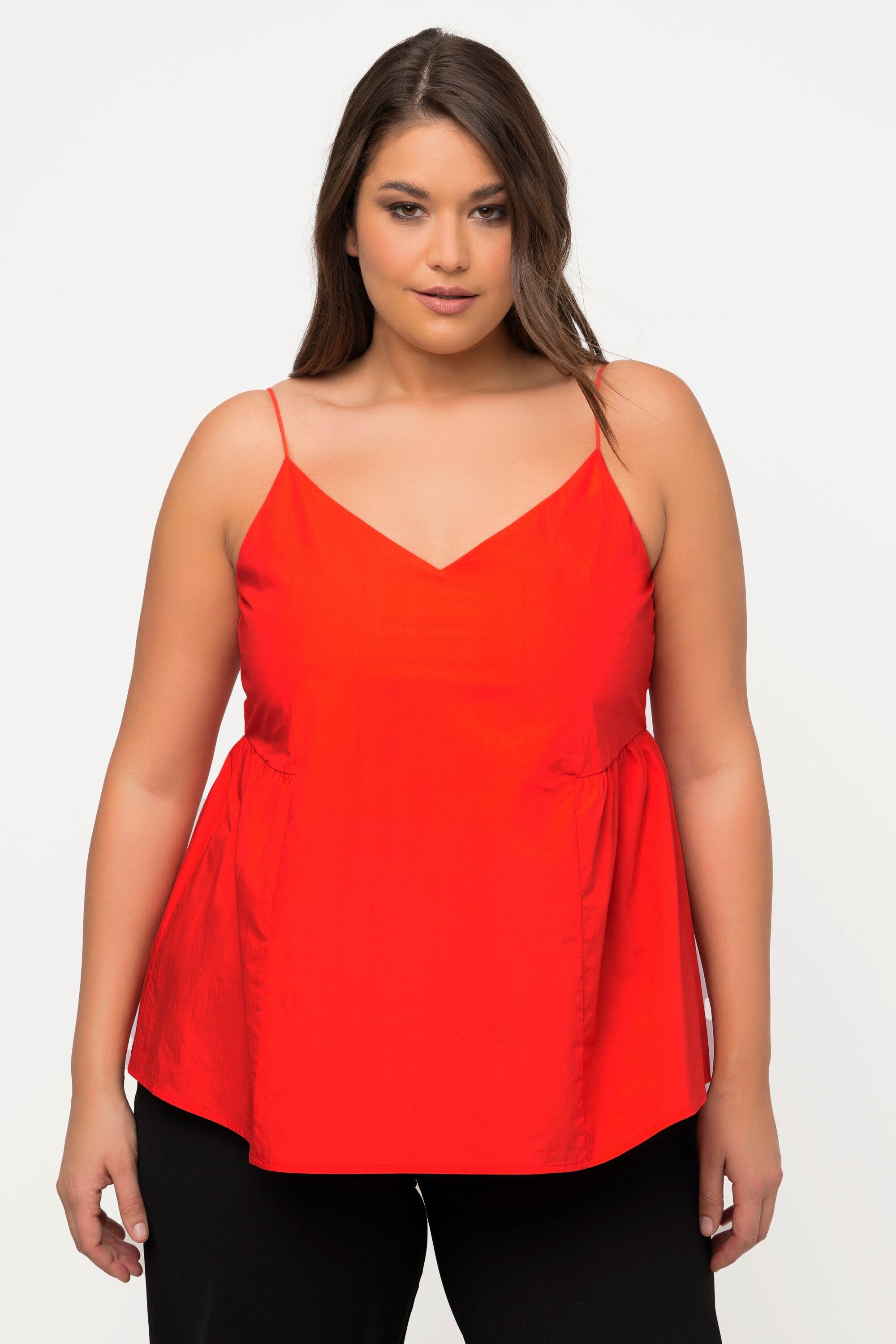 Ulla Popken Spitzenbluse Top A-Linie Spaghettiträger günstig online kaufen