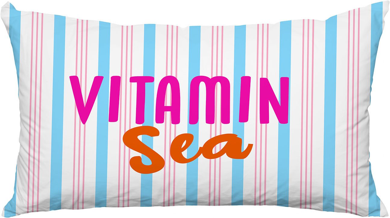 queence Dekokissen Vitamin Sea, Premium Outdoor Kissenbezug; Format: 60x40 cm