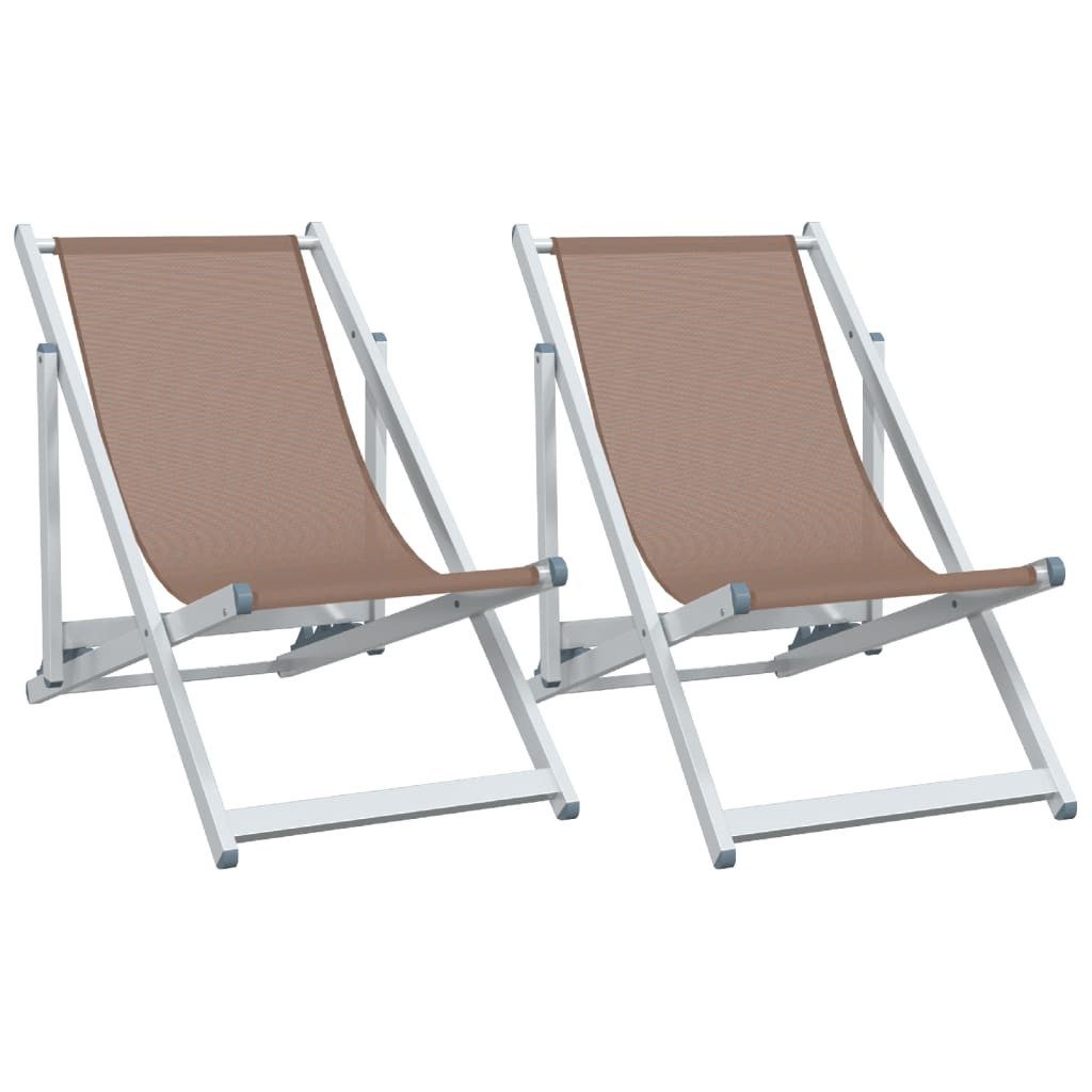 vidaXL Gartenstuhl Strandstühle 2 Stk. Klappbar günstig online kaufen