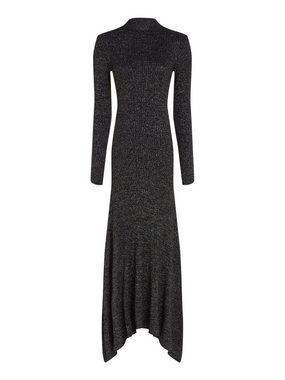 Tommy Hilfiger Strickkleid LUREX F&F MOCK-NK MIDI DRESS mit freiem Saum