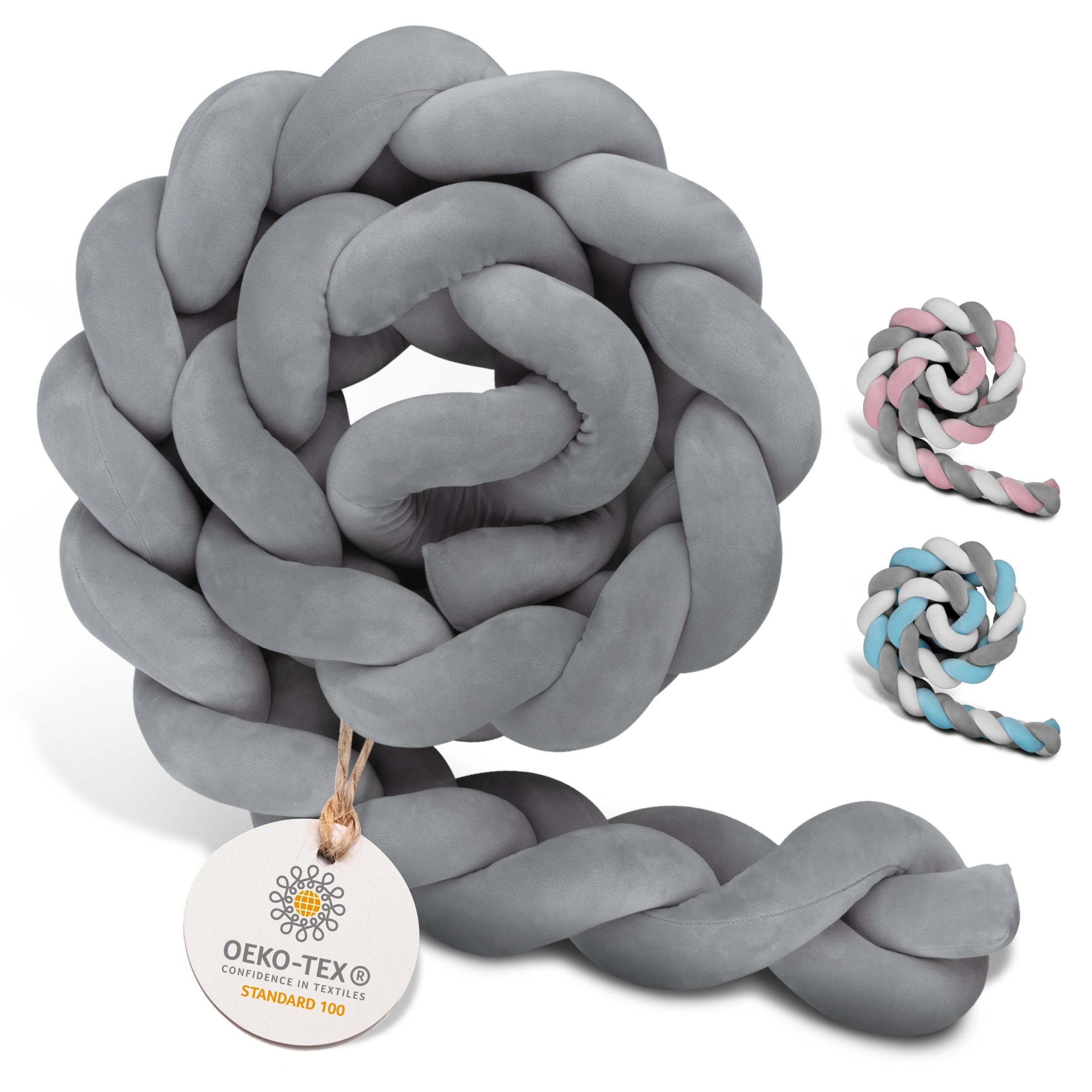 Amandi Bettnestchen - Bettschlange - 2m Bettumrandung fürs Babybett - labor günstig online kaufen