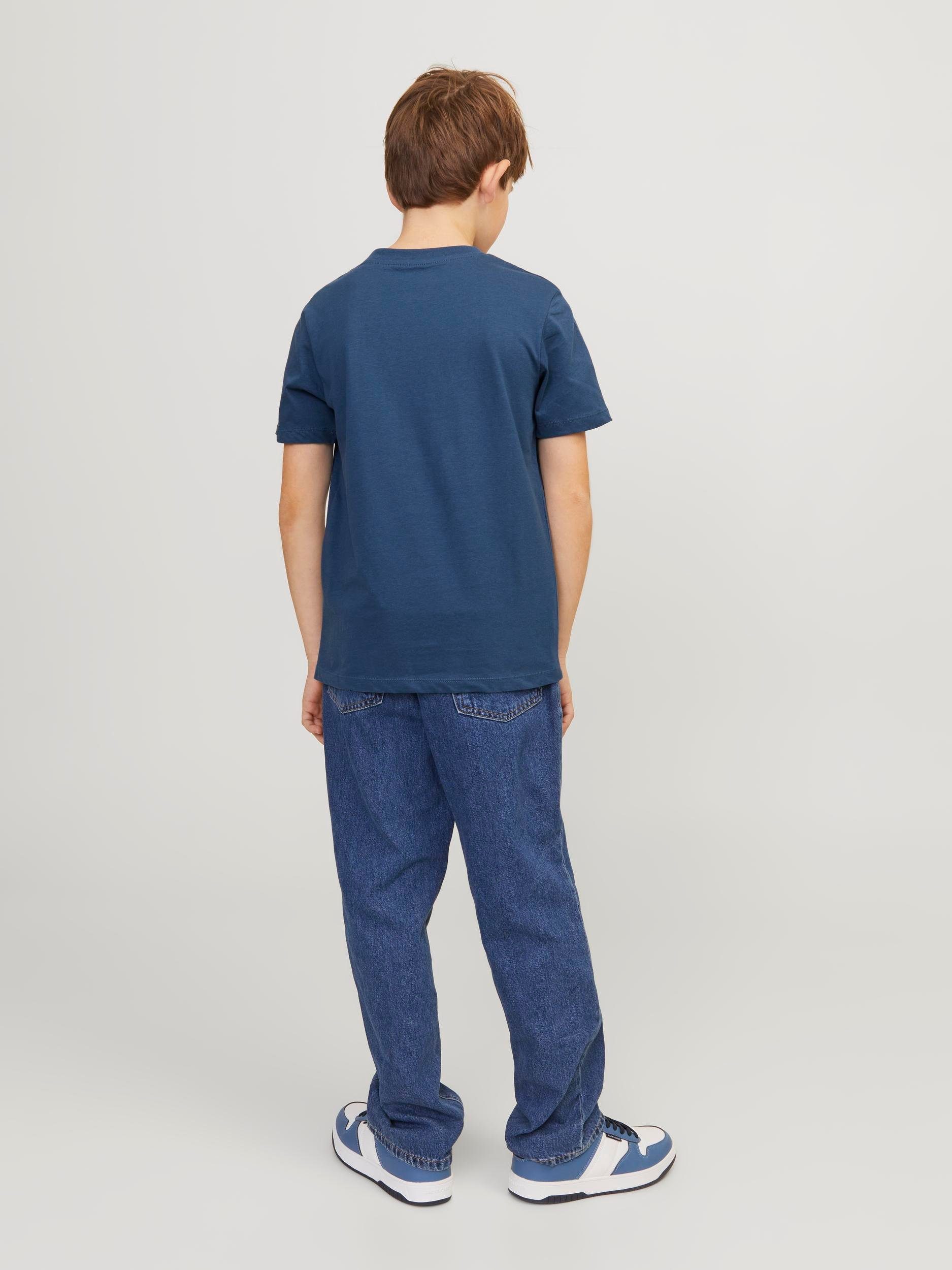 CREW blue TEE ensign JNR NECK Jones Kurzarmshirt NOOS & Junior Jack SS JJEJOSH