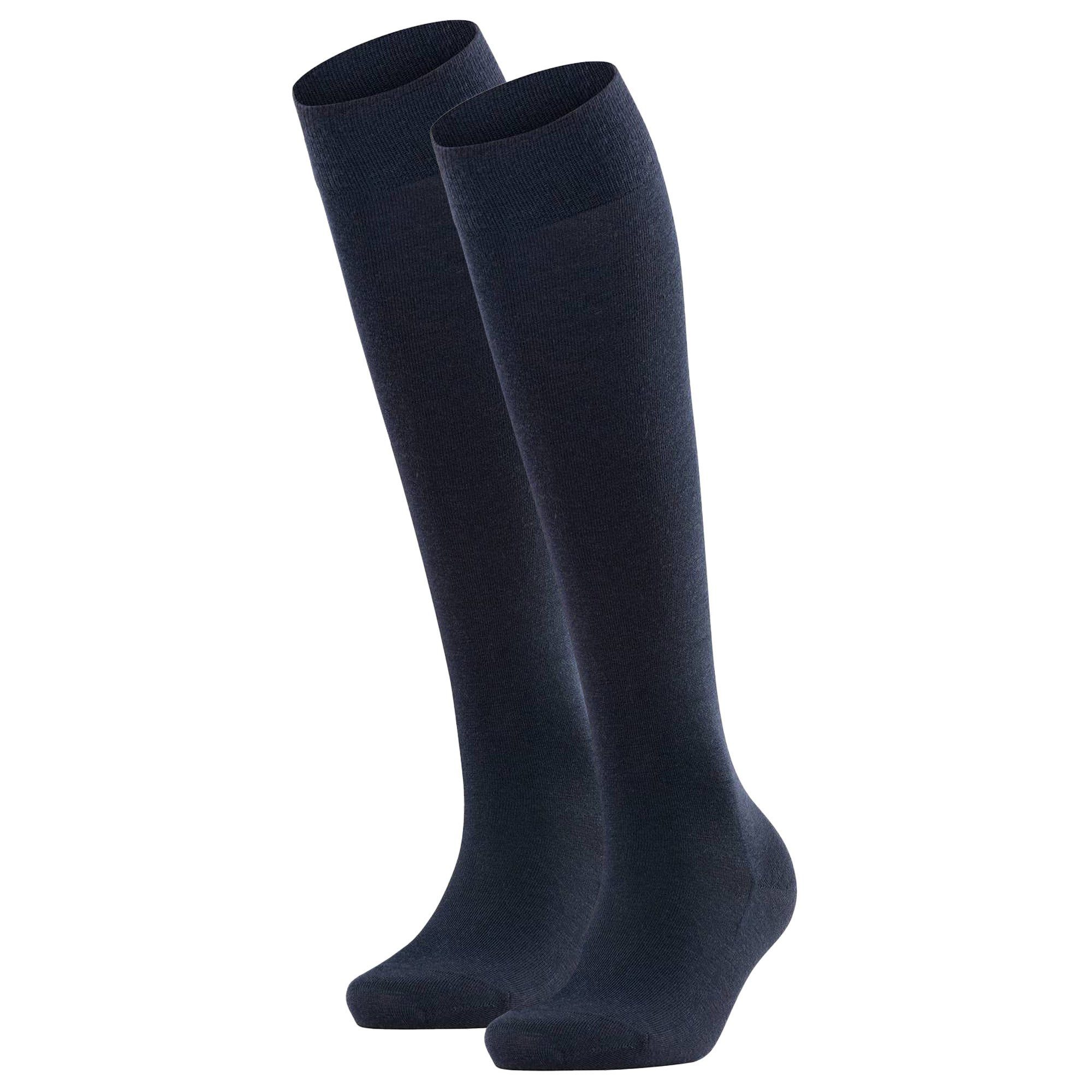 Kniestrümpfe Damen Socken 2er Pack Wollmischung