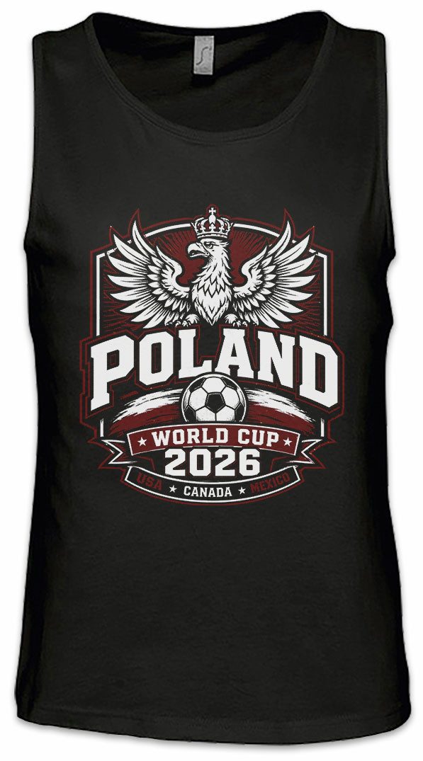Urban Backwoods Tanktop Team Poland 1 Ärmelloses T-Shirt Polen Polska Warsaw Bia?o Czerwoni Fußball WM Soccer Football