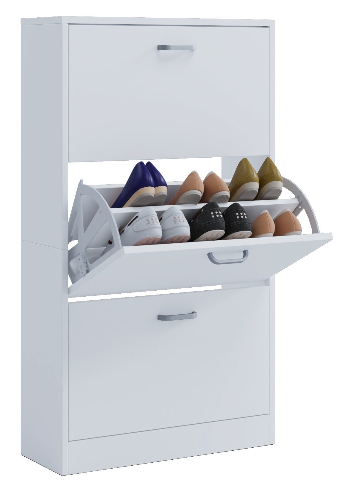 VCM Schuhschrank Holz Regal Schuhschrank Schuhkipper Serie Sipos L günstig online kaufen