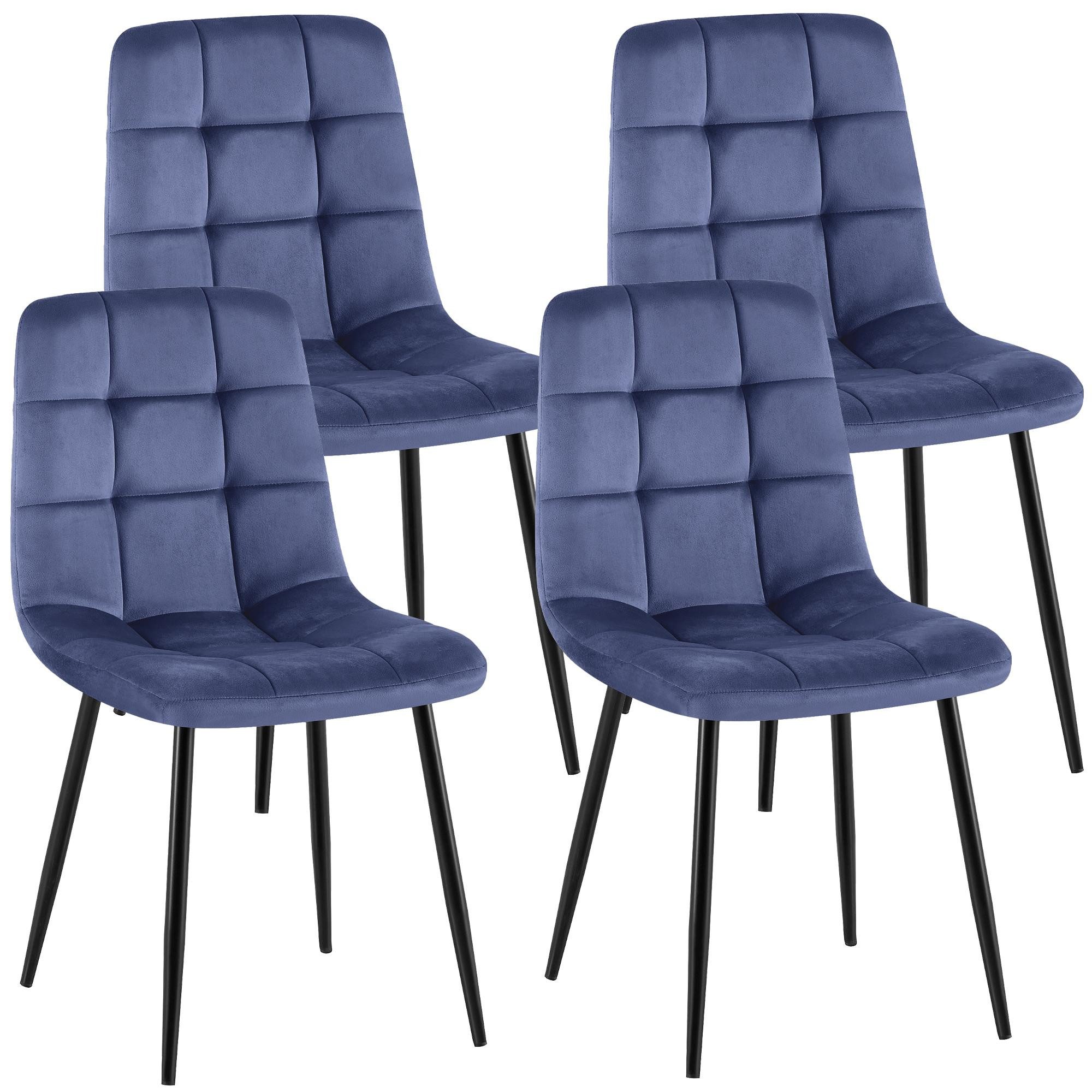 CLP Esszimmerstuhl Antibes (4er Set), mit Samtbezügen, bis 150 kg