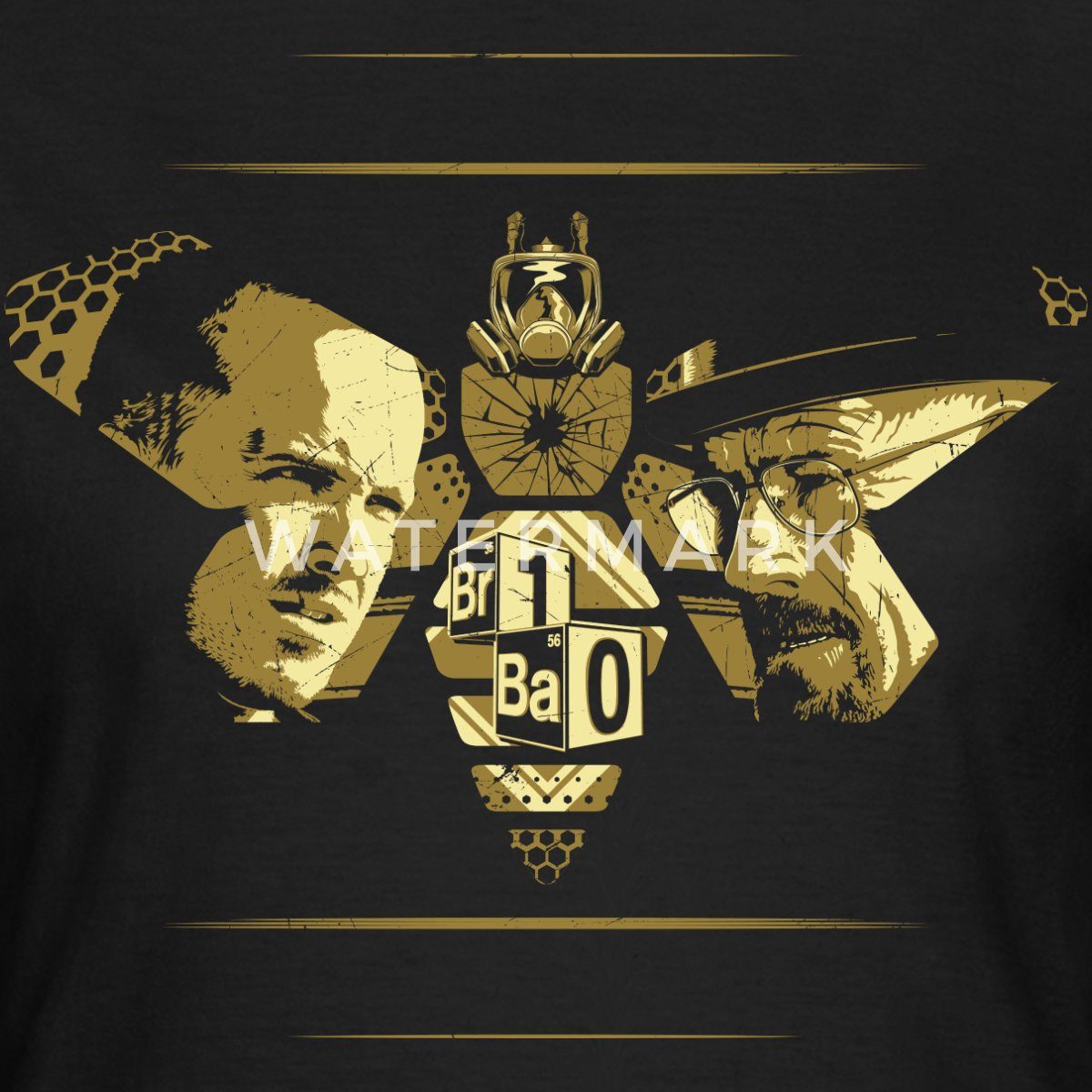 Spreadshirt T-Shirt Breaking Bad Biene Jesse Und Walter Frauen T-Shirt (1-tlg) Slim Fit, fällt klein aus