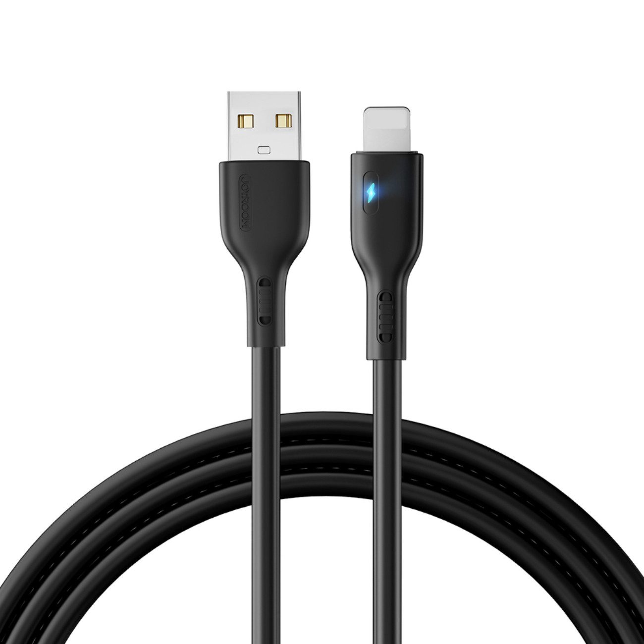 JOYROOM Premium USB-Kabel, (200 cm), USB-A auf Lightning Kabel 2,4A, 2m, LED-Anzeige