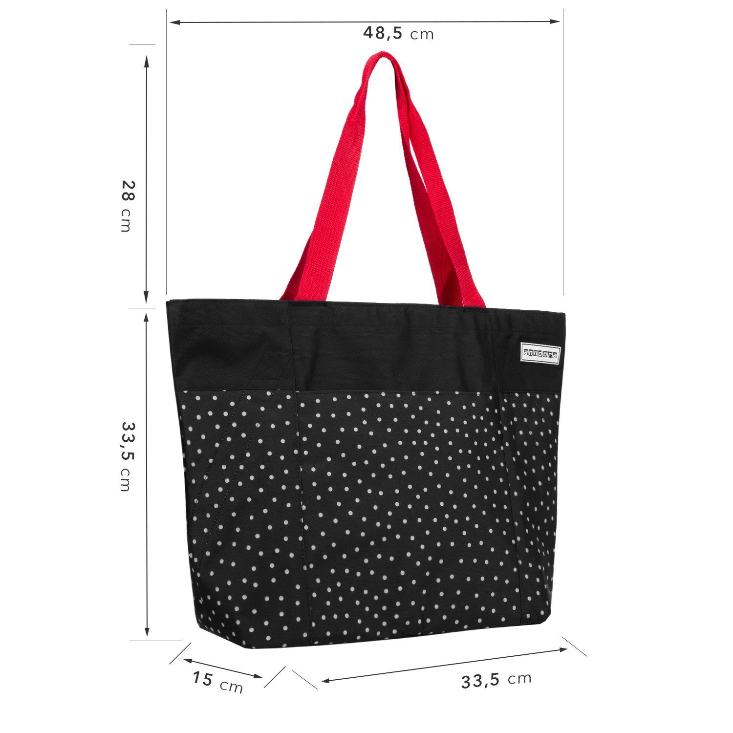 anndora Umhängetasche shopper 17 Liter Strandtasche, günstig online kaufen
