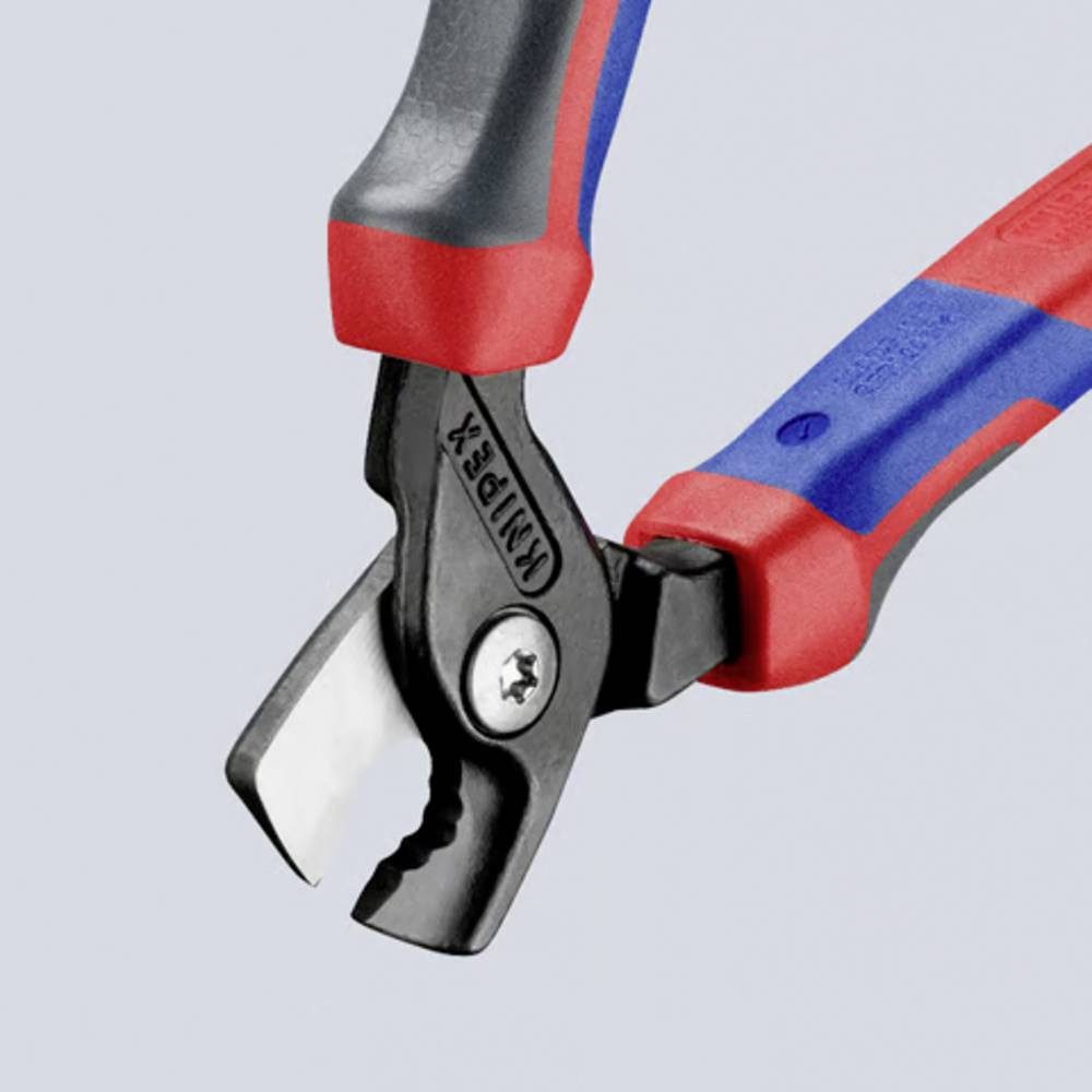 Knipex Kabelschere Kabelschere mit Stufenschnitt mit Mehrkomponenten-Hüllen 95 12 160