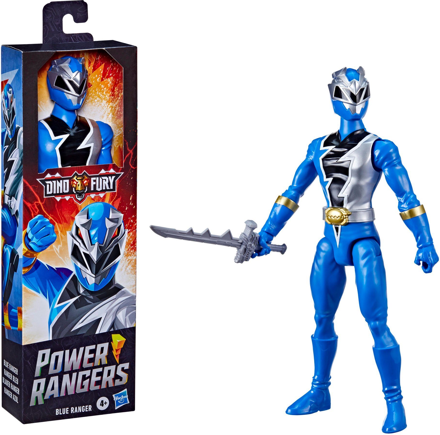 Blauer Rangers Fury Power Ranger, Dino Actionfigur Hasbro 30 cm