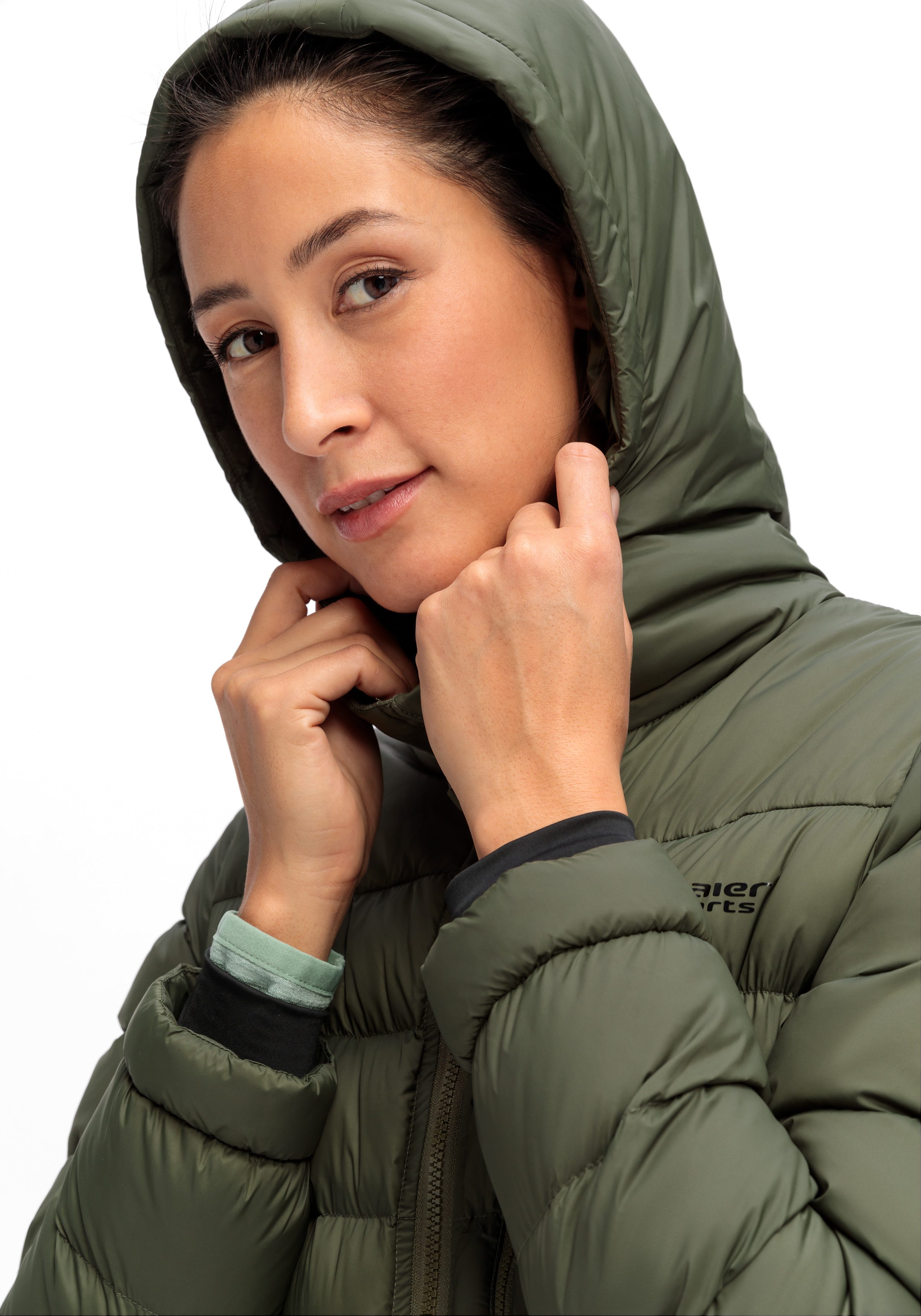 Maier Sports Funktionsmantel Lomnica Coat W Damen Mantel, leichtes Primaloft Material, 3 RV-Taschen und Kapuze