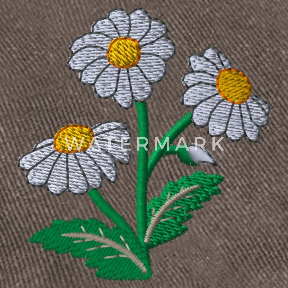 Spreadshirt Baseball Cap Gestickte Gänseblümchen Vintage Cap (1-St)