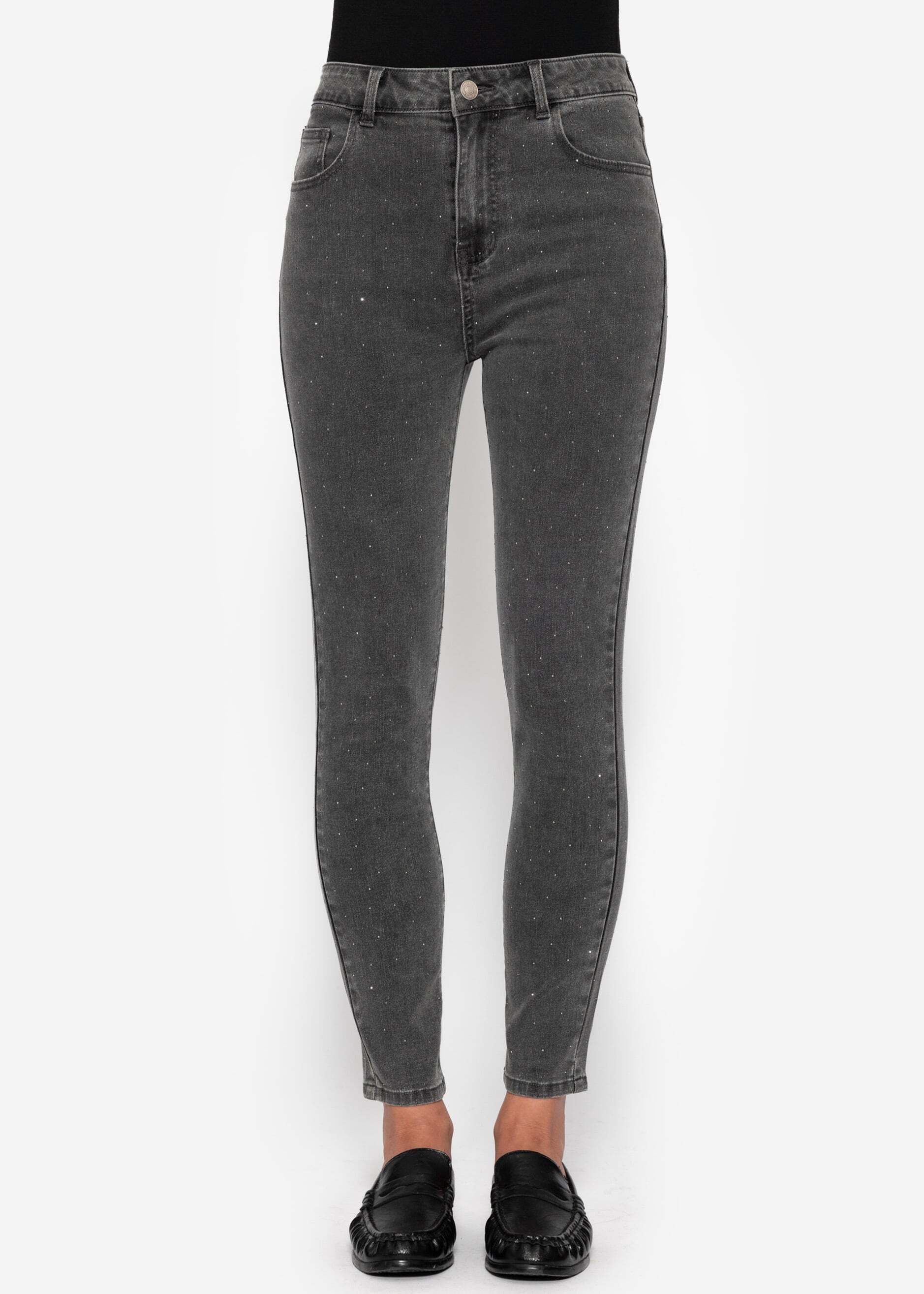 SASSYCLASSY Skinny-fit-Jeans Highwaist Skinny Jeans für Damen Elegante Jean günstig online kaufen