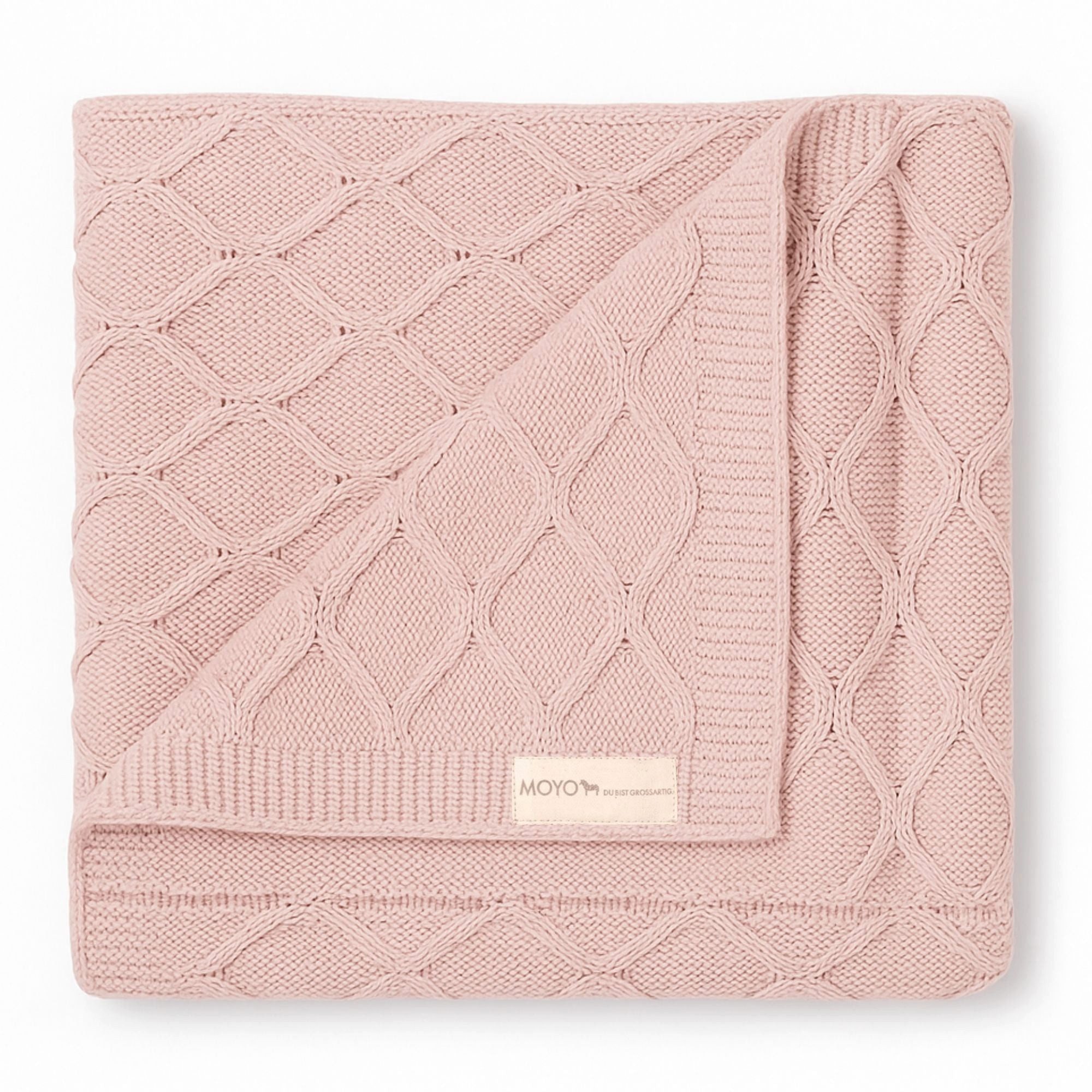 Babydecke Wellen-Struktur "Sanftes Rosenholz", Moyo, Kuscheldecke zart zur Haut