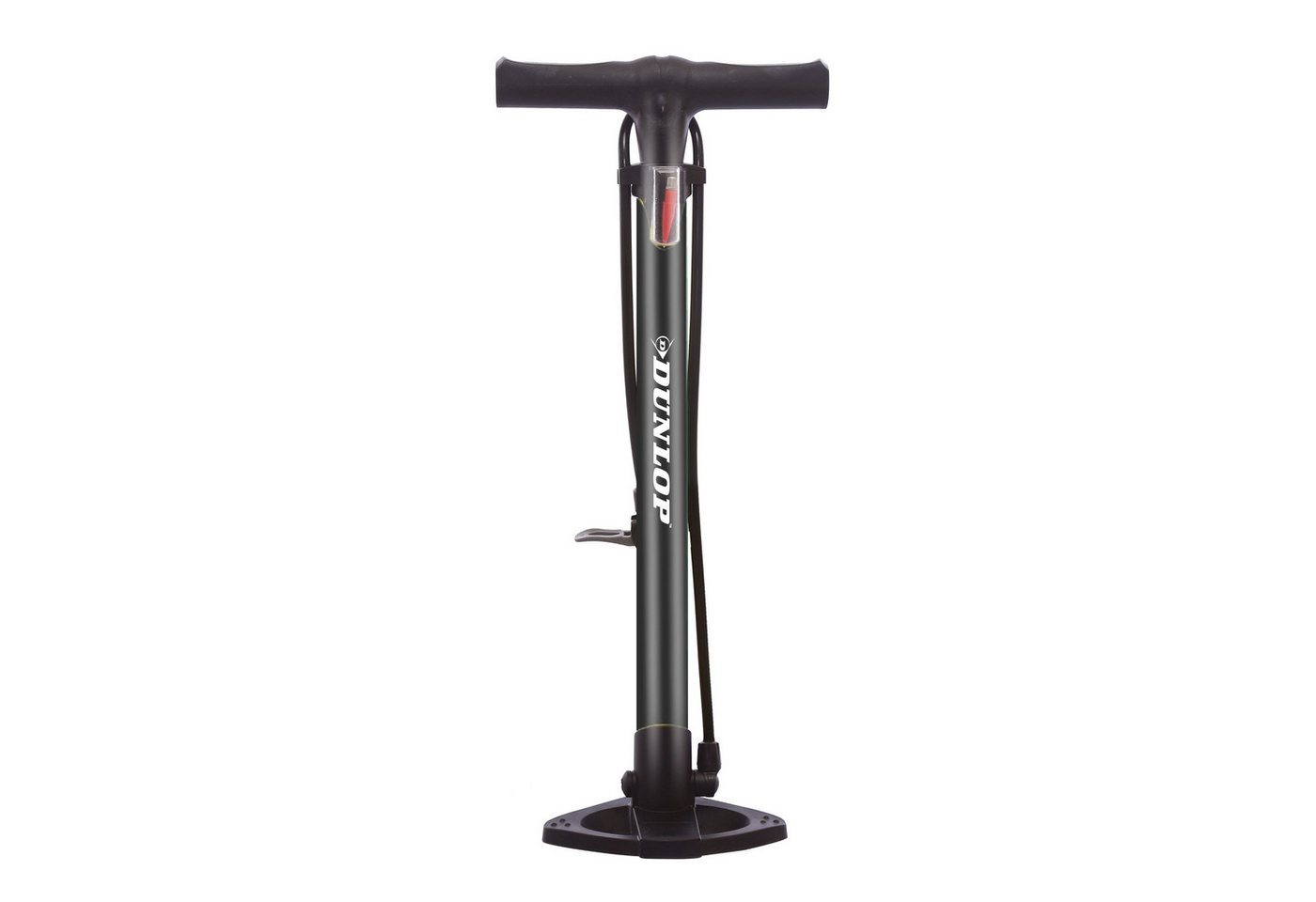 Dunlop Fahrradpumpe Dunlop Fahrradpumpe 12Bar, mit Adapter (1x Fahrradpumpe, 2x Ventiladapter, 1x Aufbewahrungsbox)