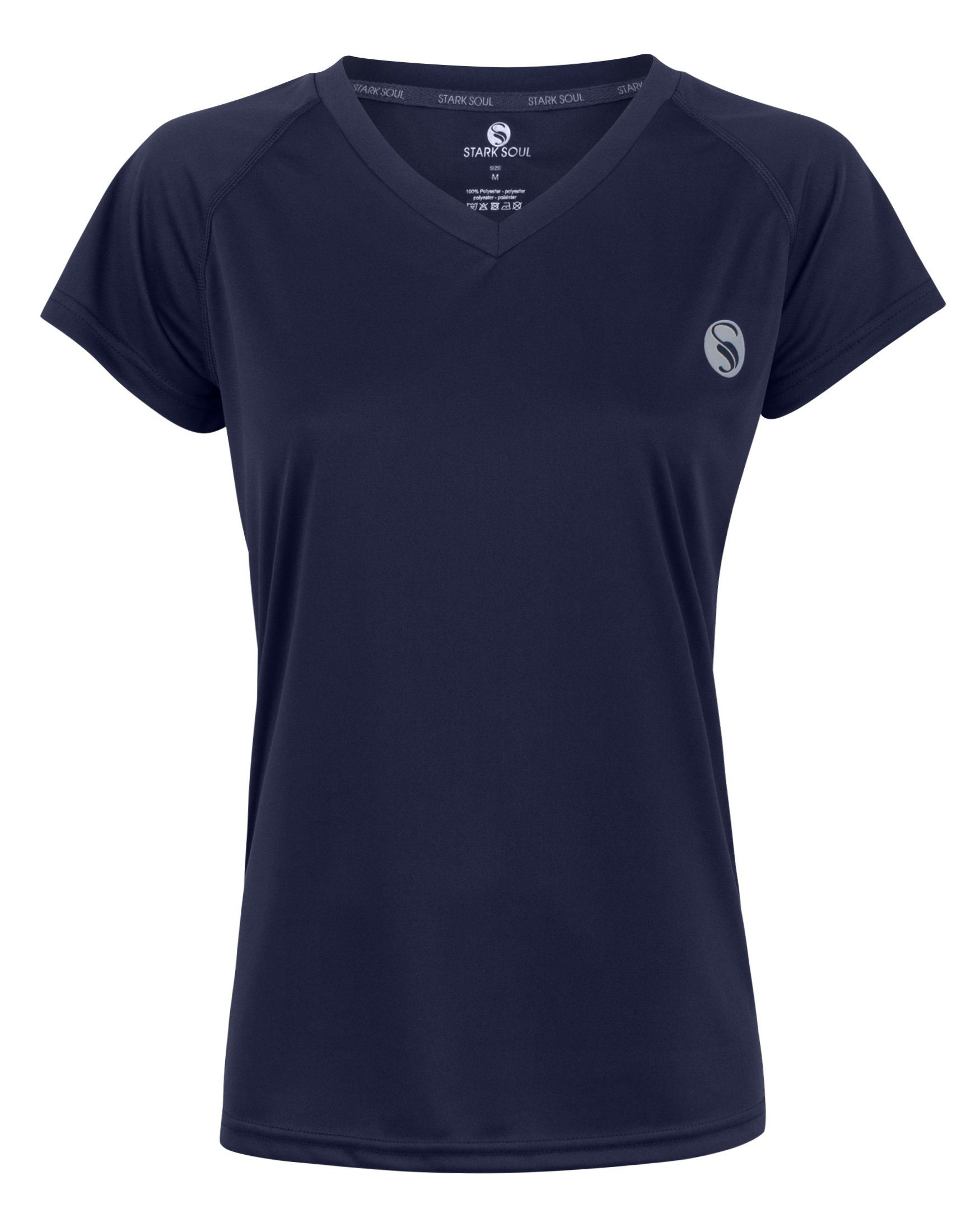 Stark Soul® Sporttop Sport Shirt aus Quick Dry Material - Schnelltrocknend Marineblau