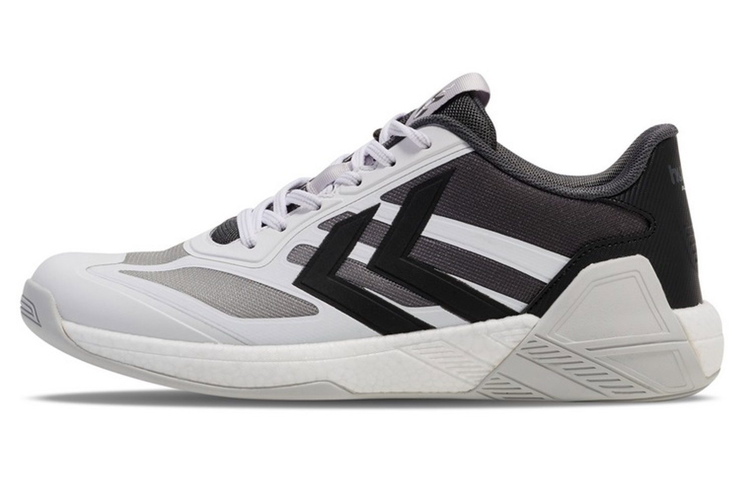 hummel Hallen-Indoorschuhe Algiz IV weiss/schwarz Herren Badmintonschuh