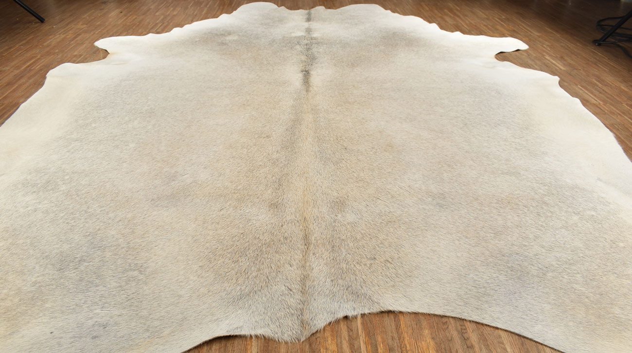 KUHFELL online & NOMAD Fellteppich Kuhfell Rinder Fell Teppich Grau Natur ca. 220 x 190. cm
