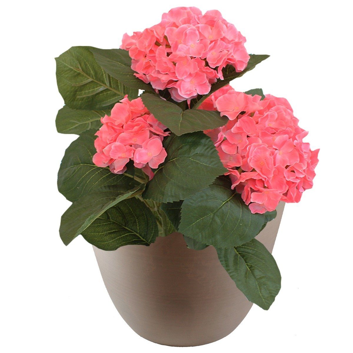 colourliving Übertopf Blumentopf 53 cm rund Ecostone Pflanzkübel aus Recyclingmaterial Taupe (1 St), sehr robust, frostfest, UV-Beständig