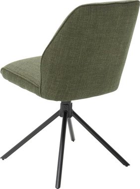 MCA furniture 4-Fußstuhl Pemba (Set, 2 St), 2er-Set, 180°drehbar mit Nivellierung, Stuhl belastbar bis 120 kg