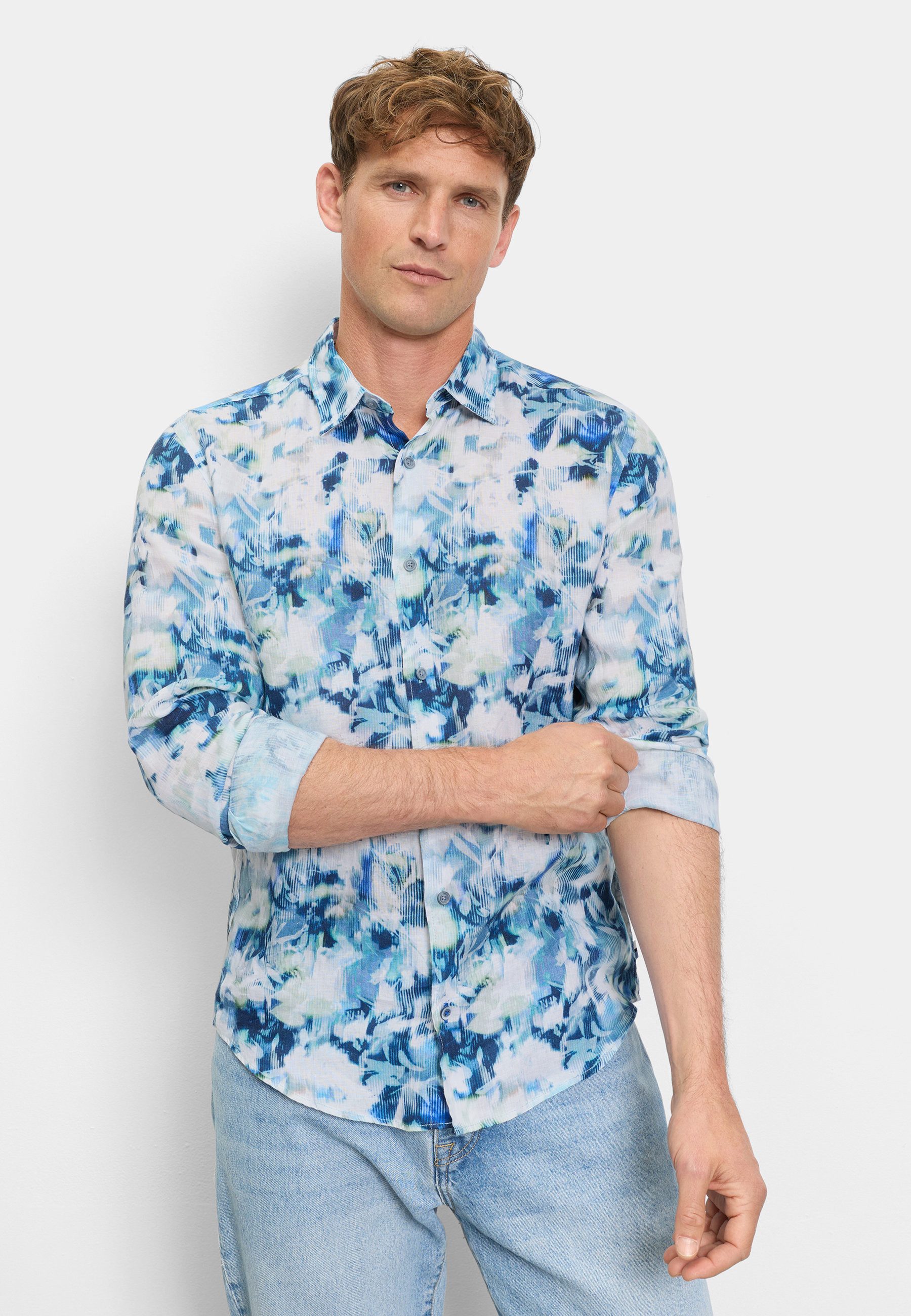OLYMP Langarmhemd OLYMP Casual, regular fit, Kent