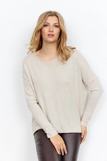 soyaconcept Rundhalsshirt SC-BIARA 1 bequemer Pullover, elastische Viskose- günstig online kaufen