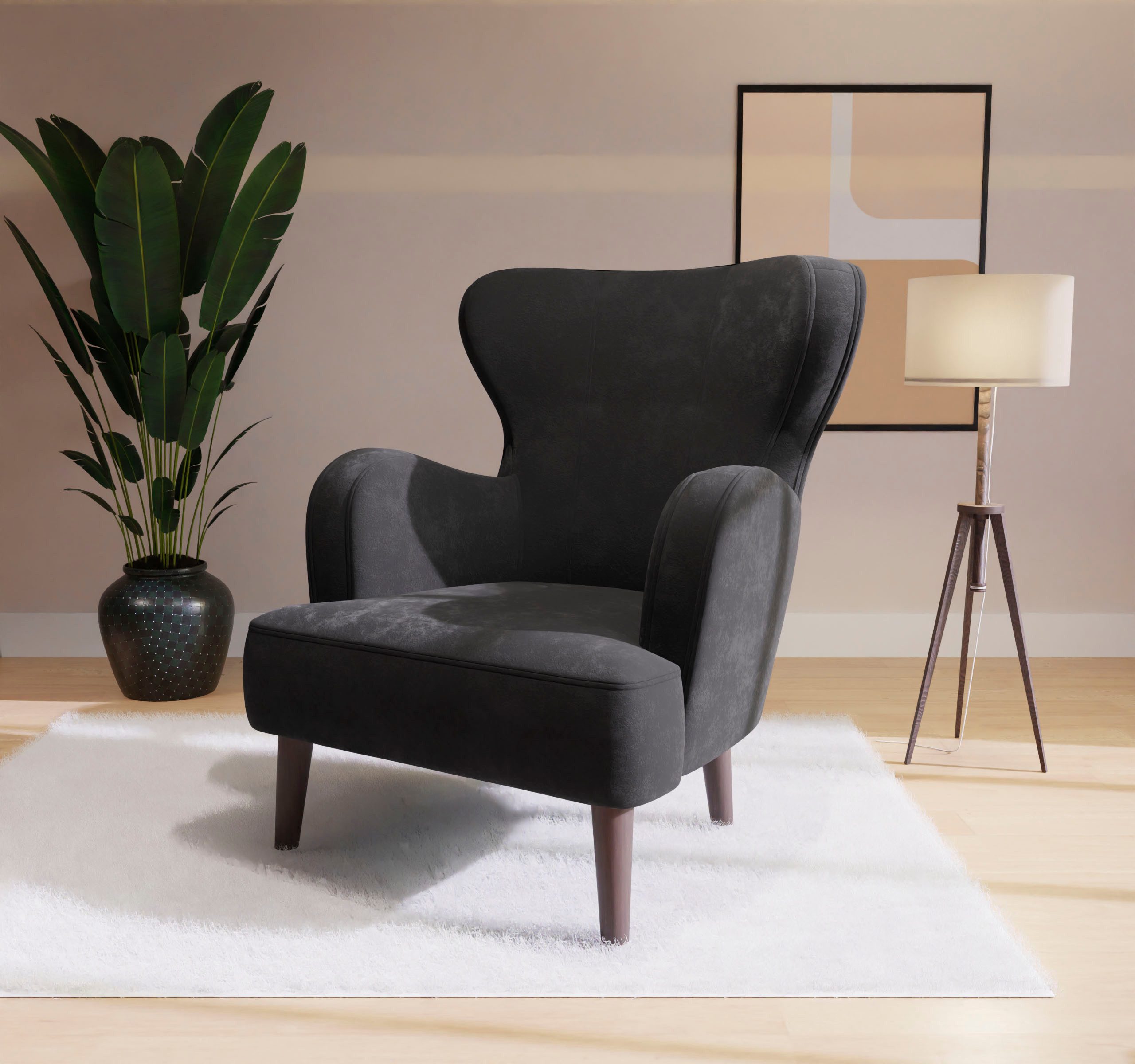 Home affaire Sessel SICILIA, moderner Ohrensessel günstig online kaufen