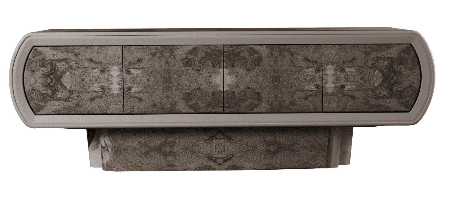 JVmoebel Sideboard Moderne Holz Konsole mit Marmorimitation für Flur Wohnzimmer, Made in Europa