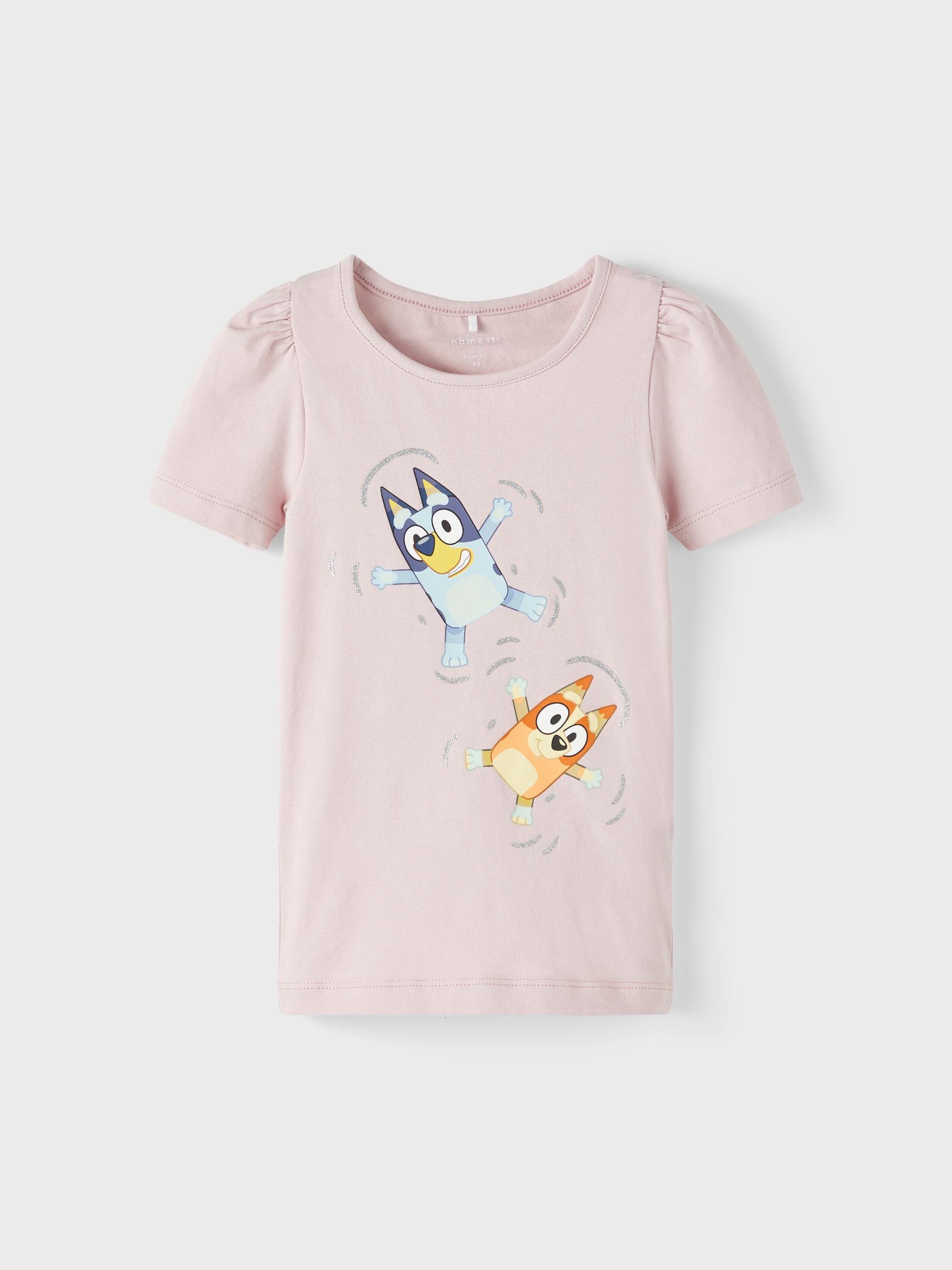 Name It T-Shirt Kurzarm-Shirt mit Mädchen Print mit Ice Print lizensiertem (1-tlg) Violet
