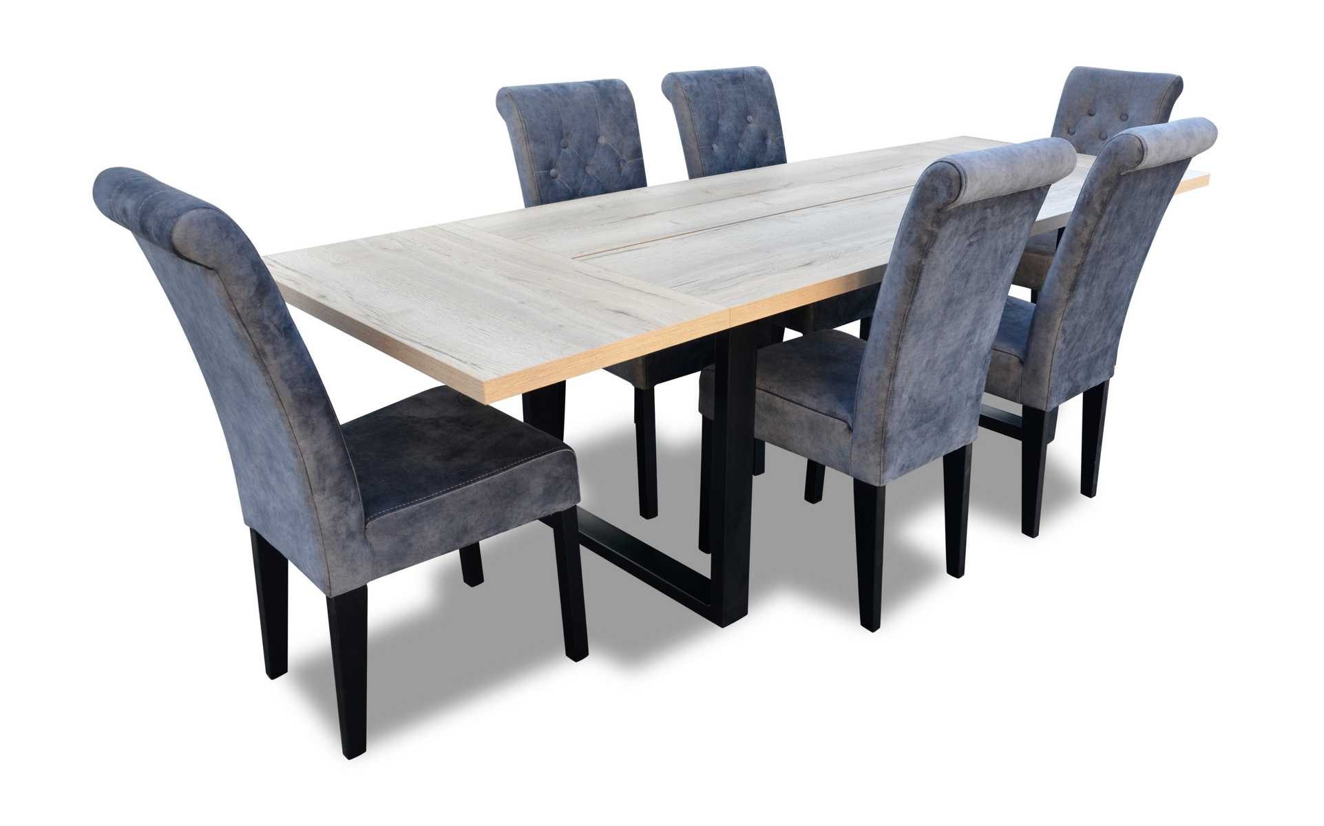 Xlmoebel Essgruppe Esszimmertisch-Set mit 6 Stühlen aus Holz, Hergestellt in Europa